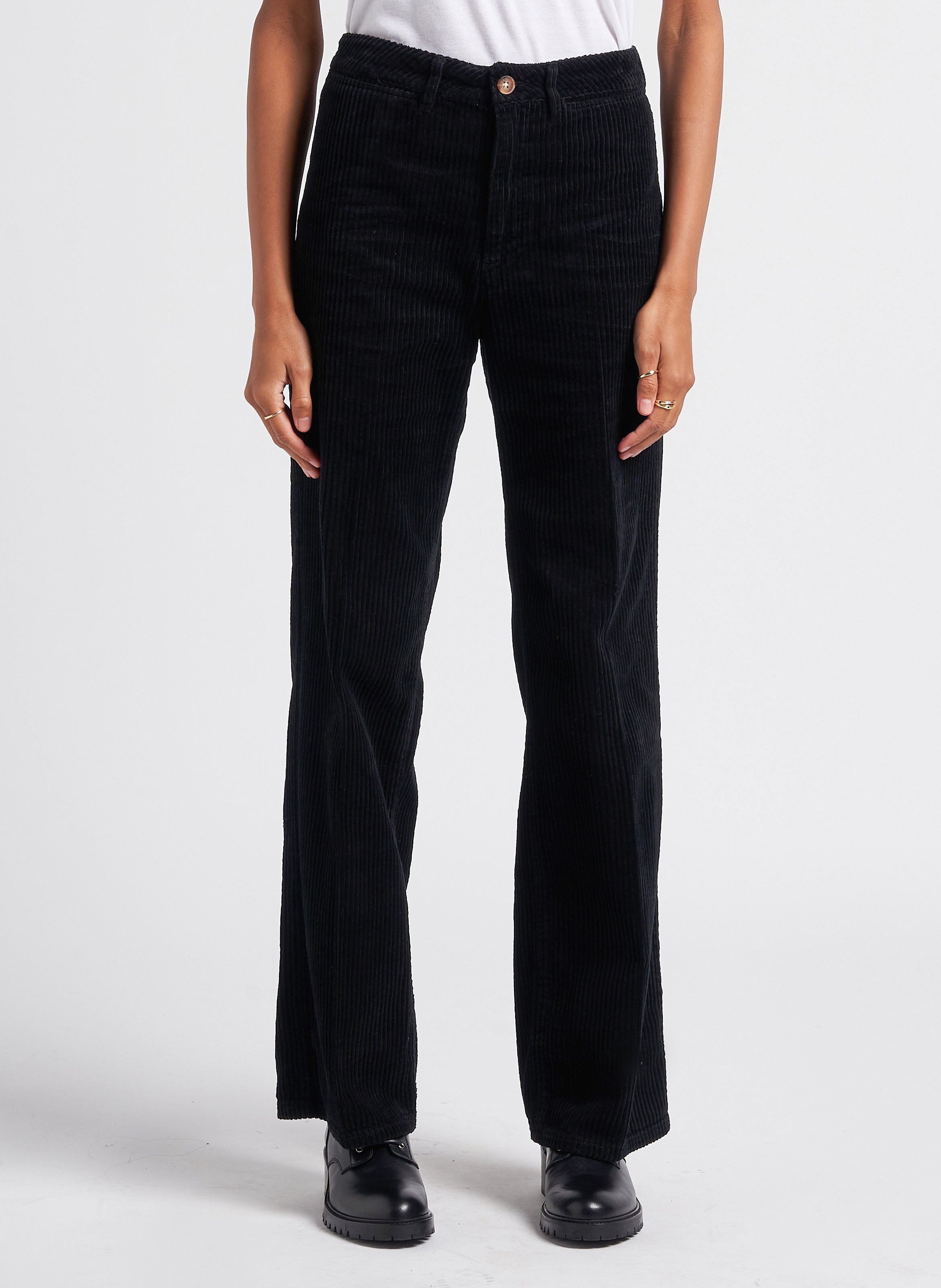 Wijde, katoenen ribbroek LAB DIP