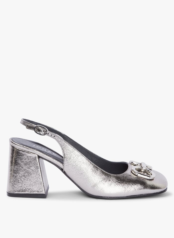 Escarpin métallisé argent hotsell