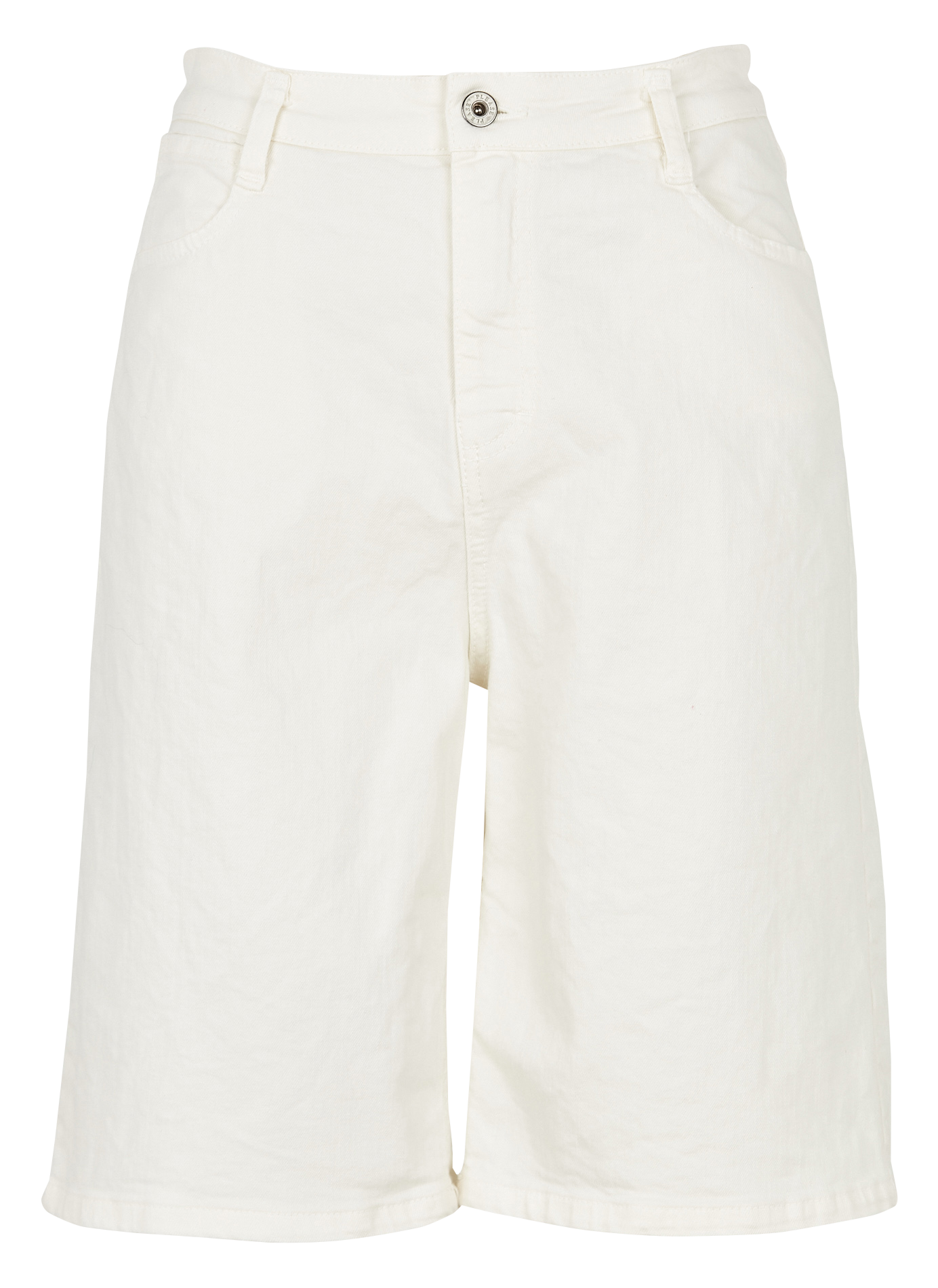 Bermuda taille haute en coton mélangé PLEASE Blanc