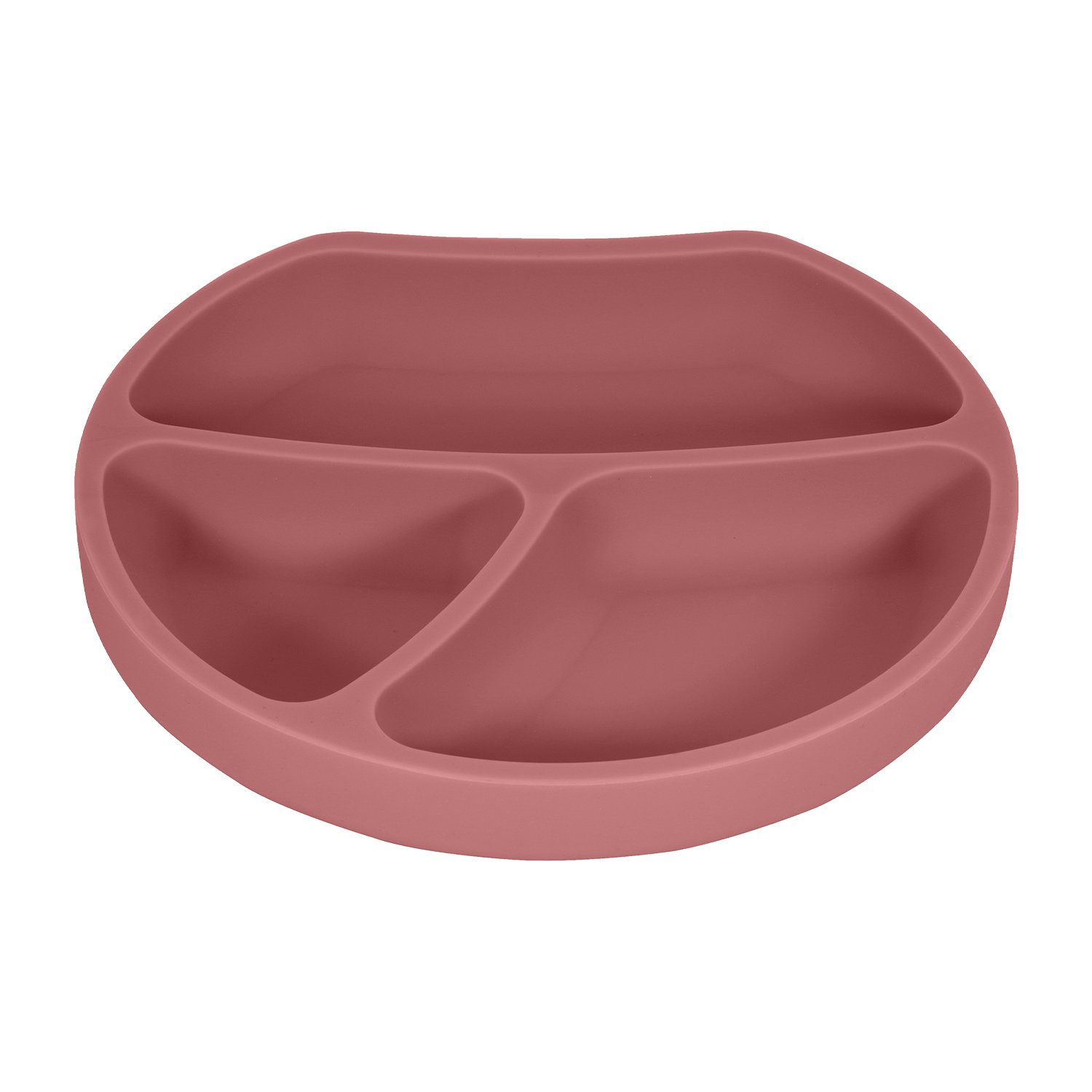 Assiette ventouse en silicone KINDSGUT Rose