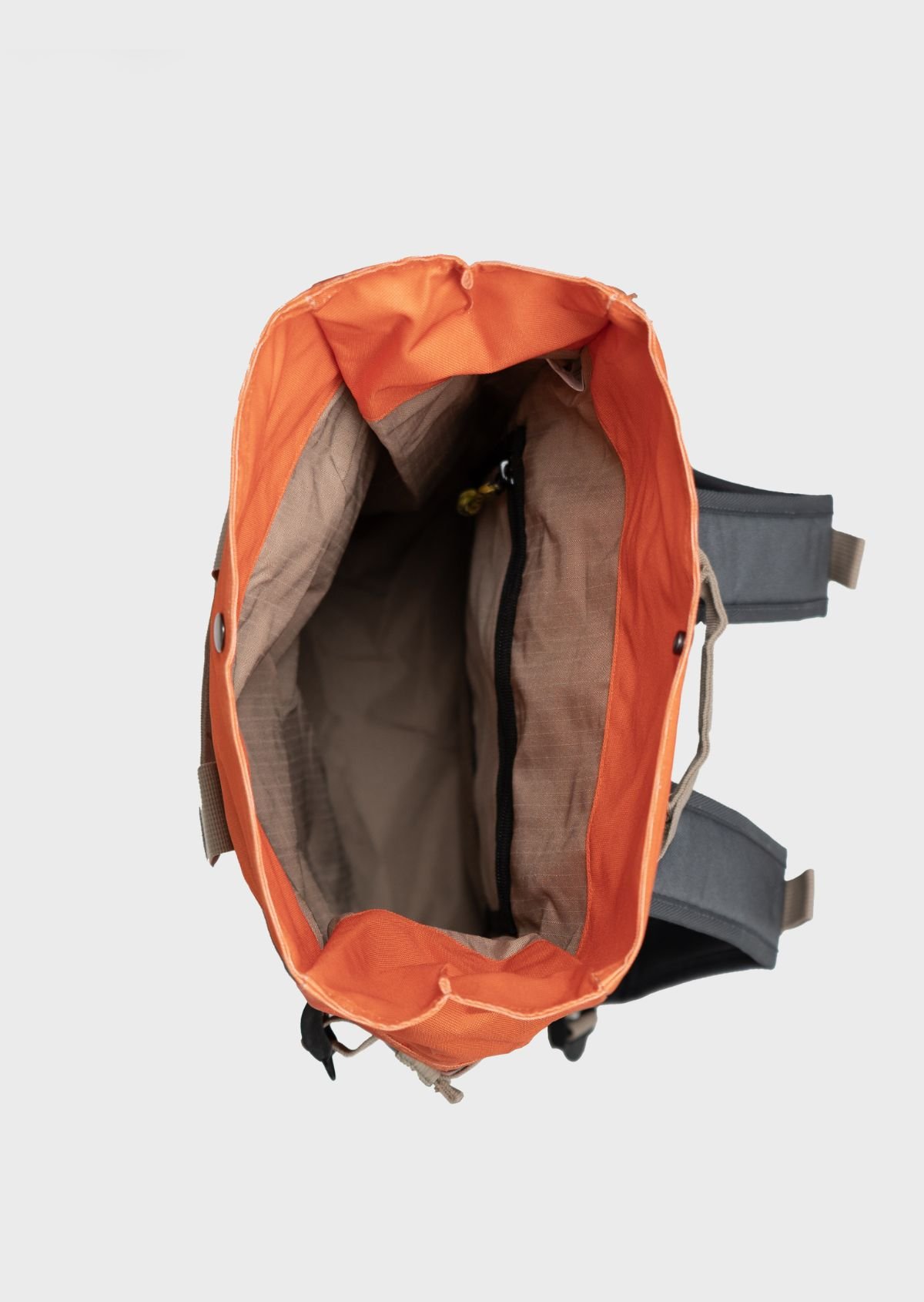 Recycled polyester rolltop backpack BILLYBELT Orange