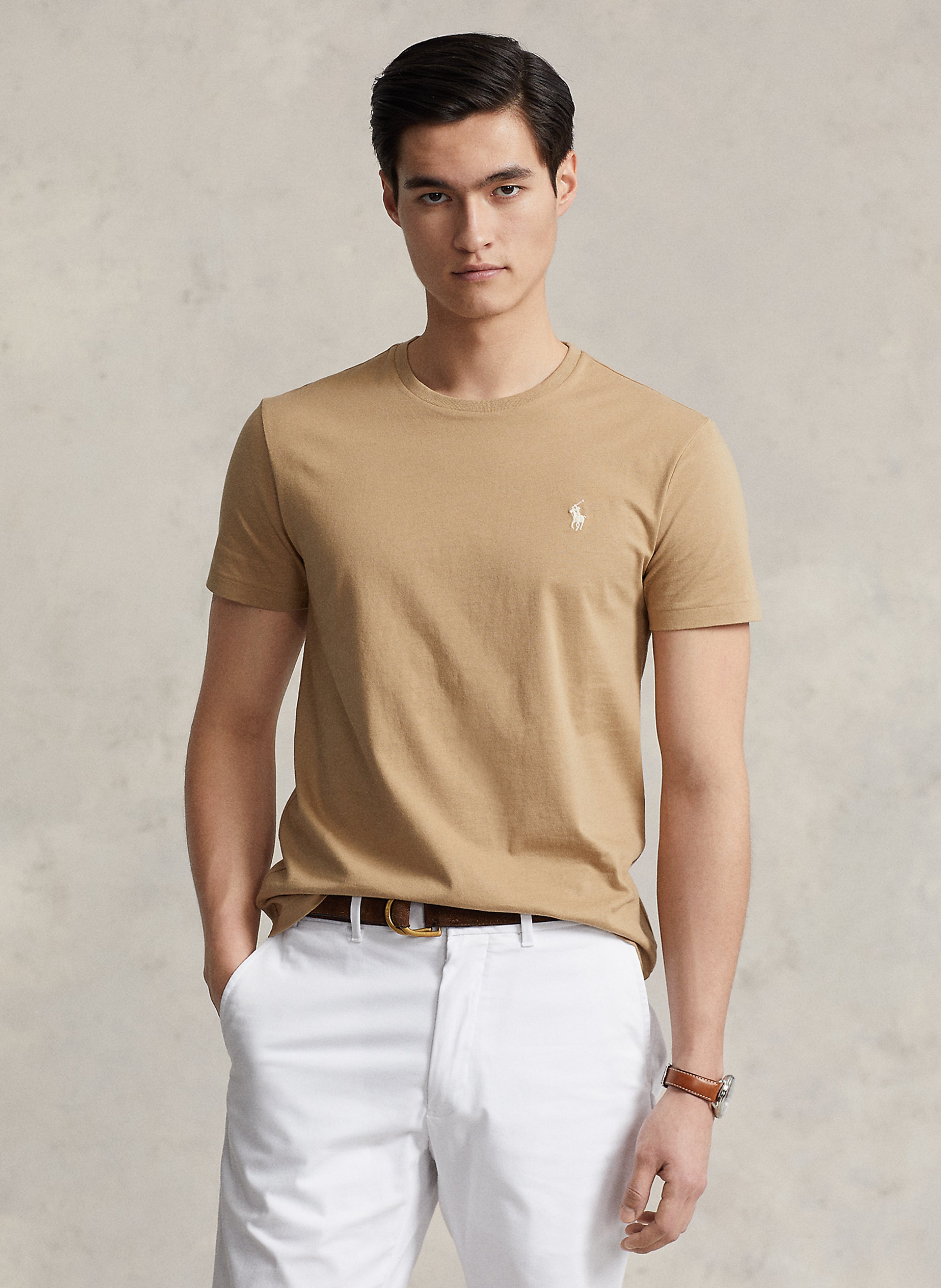 Tee-shirt col rond slim-fit en coton POLO RALPH LAUREN