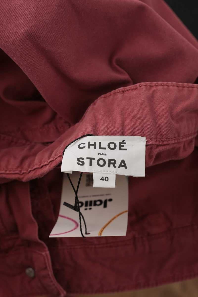 Wide cotton trousers  CHLOE STORA - SECONDE MAIN Red