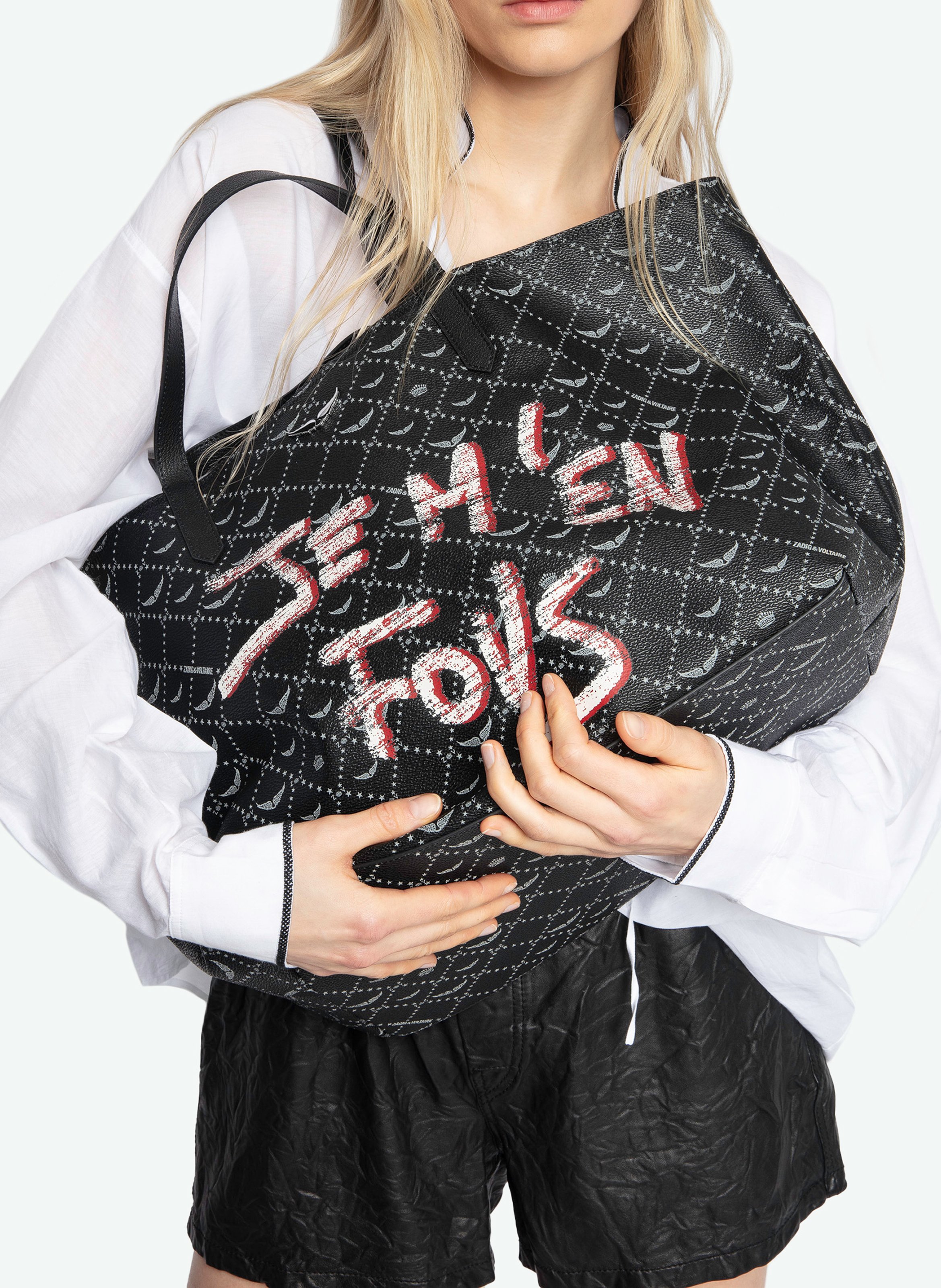 Tas Shopper XL Monogram ZADIG&VOLTAIRE Zwart