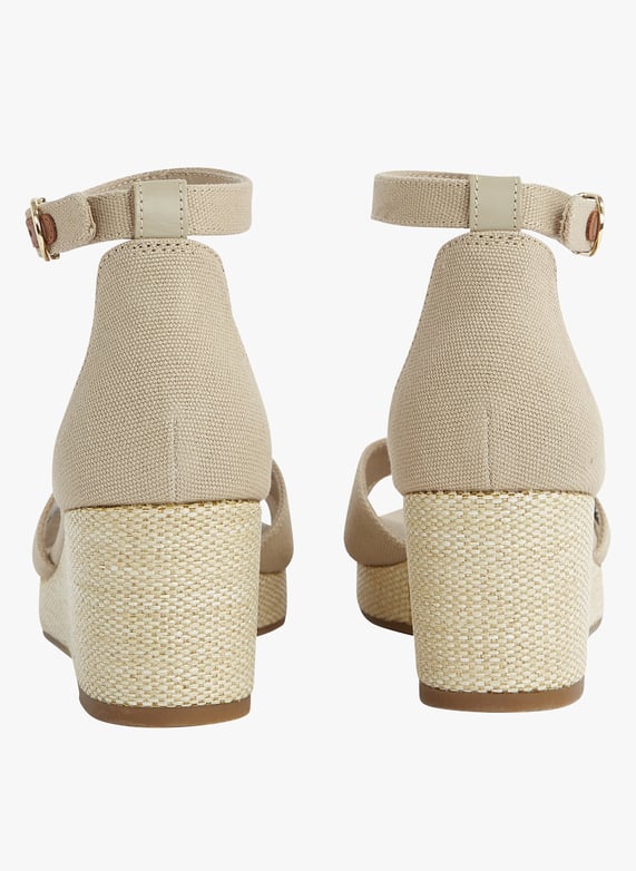 Sandaal Sleehak Beige Tommy Hilfiger Sleehak Beige Sandalen Met