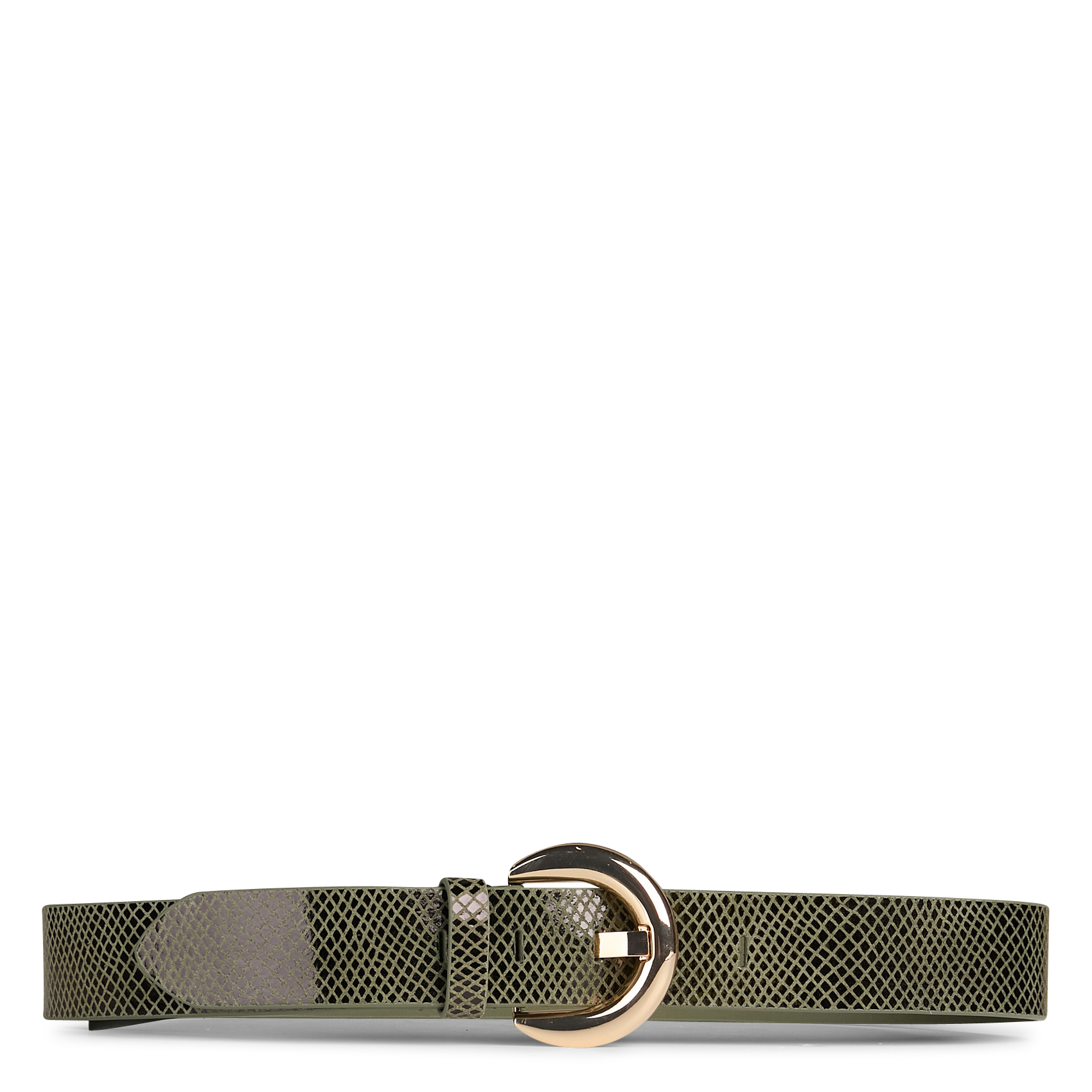 Ceinture en cuir ONE STEP Kaki