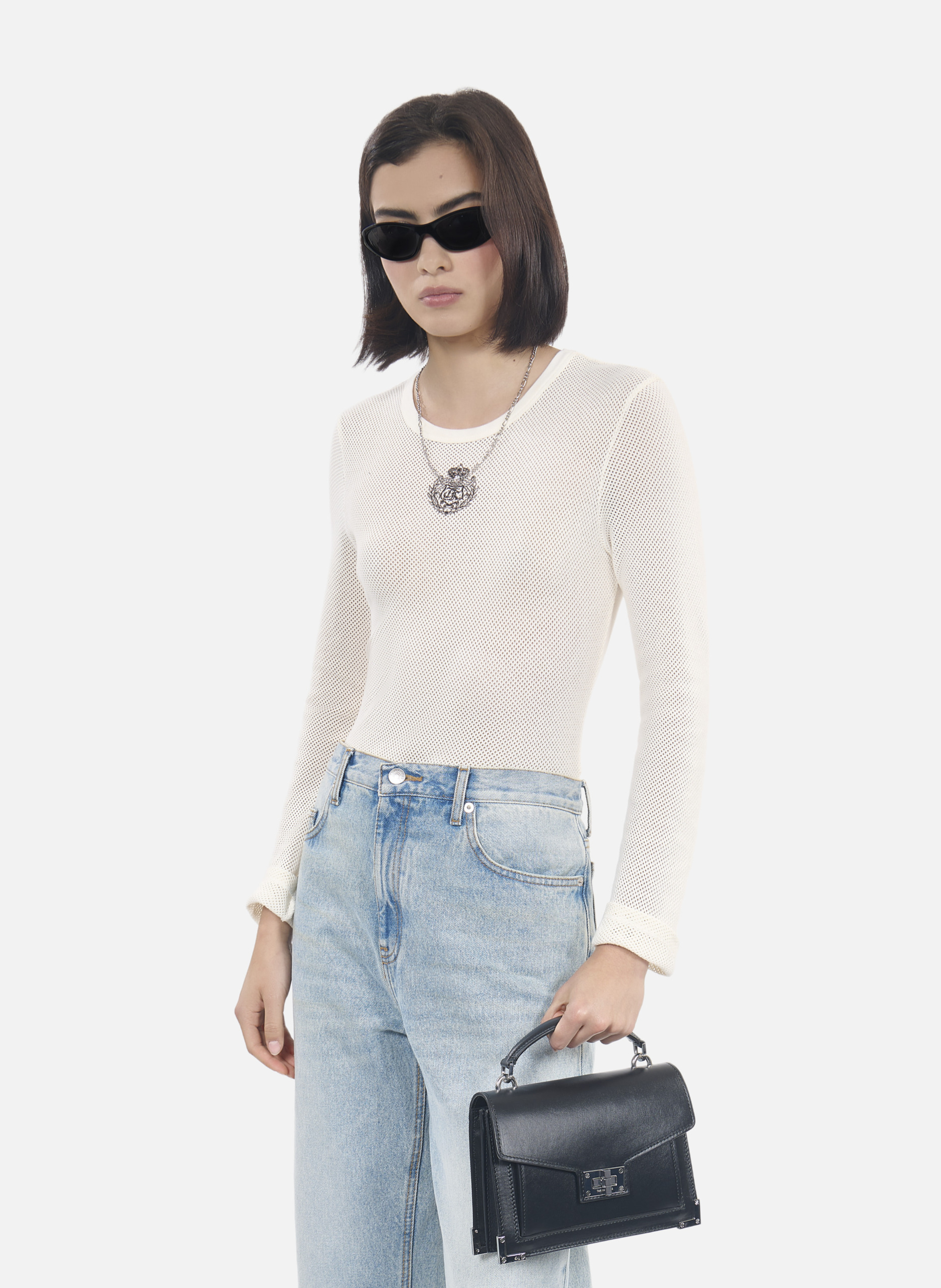 Emily small leather bag THE KOOPLES Black