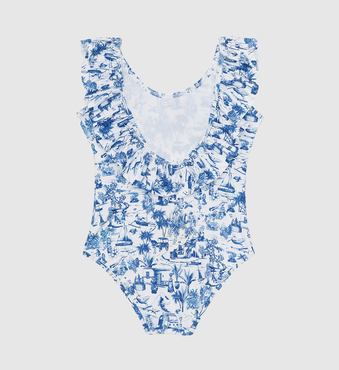 One-piece swimsuit - Around the World GILI'S Blue