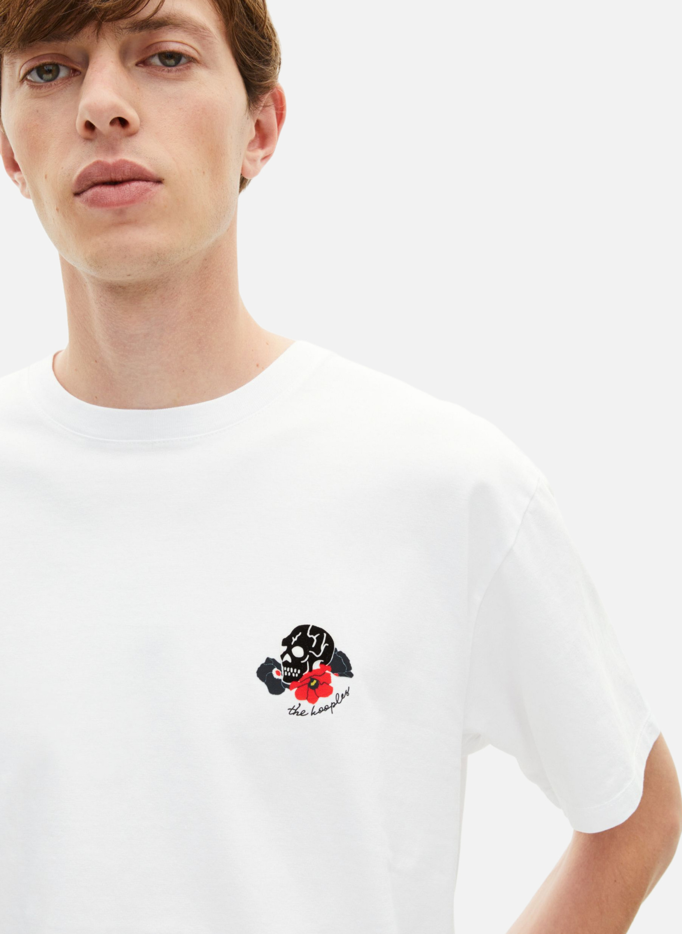 T-shirt with skull print THE KOOPLES White