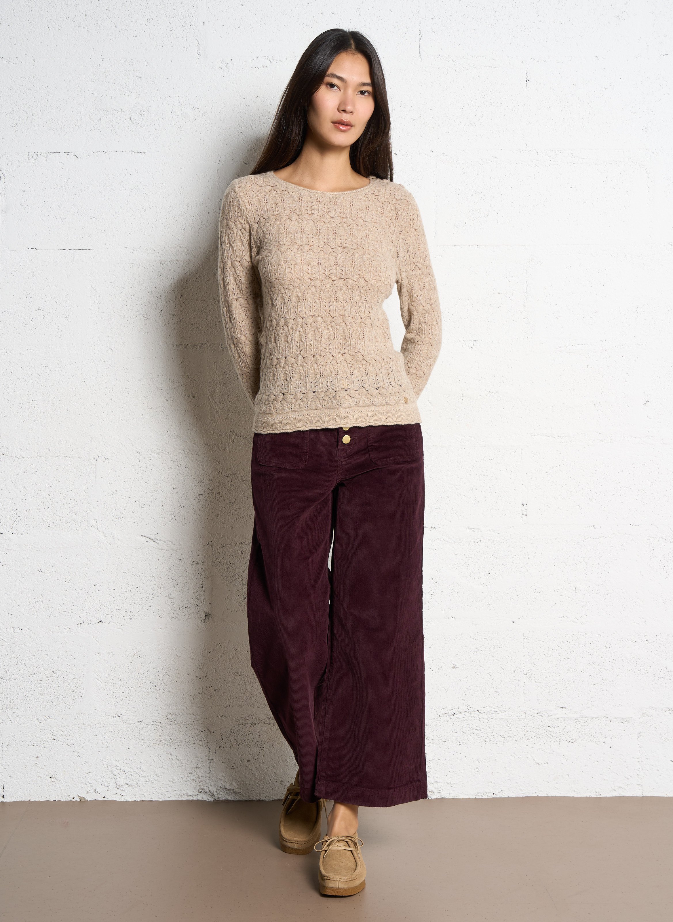 Suede leren derby's CLARKS Beige