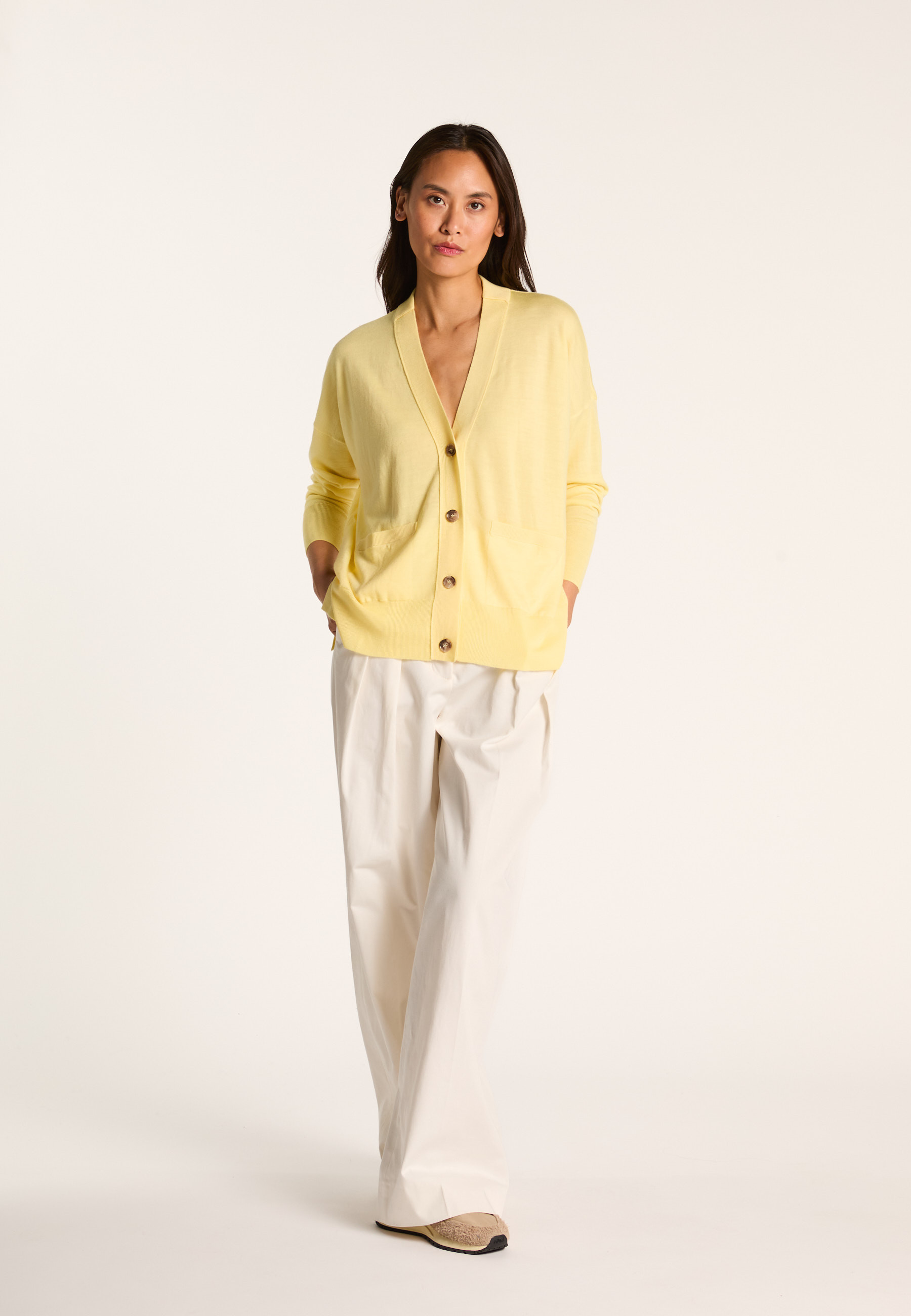 Merino wool cardigan MAISON MONTAGUT