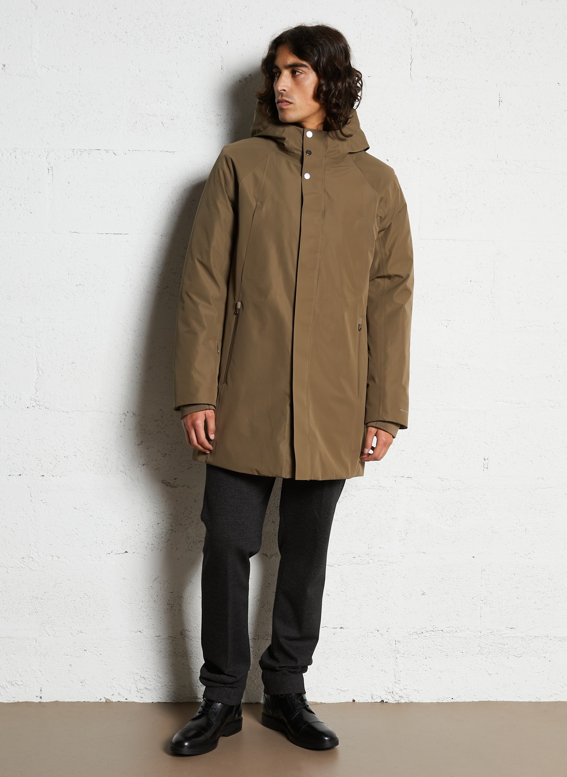 Einfarbiger Parka mit Kapuze IKKS Braun