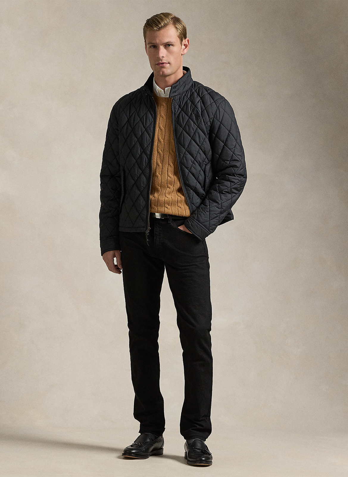 Jean slim fit en coton mélangé POLO RALPH LAUREN Noir