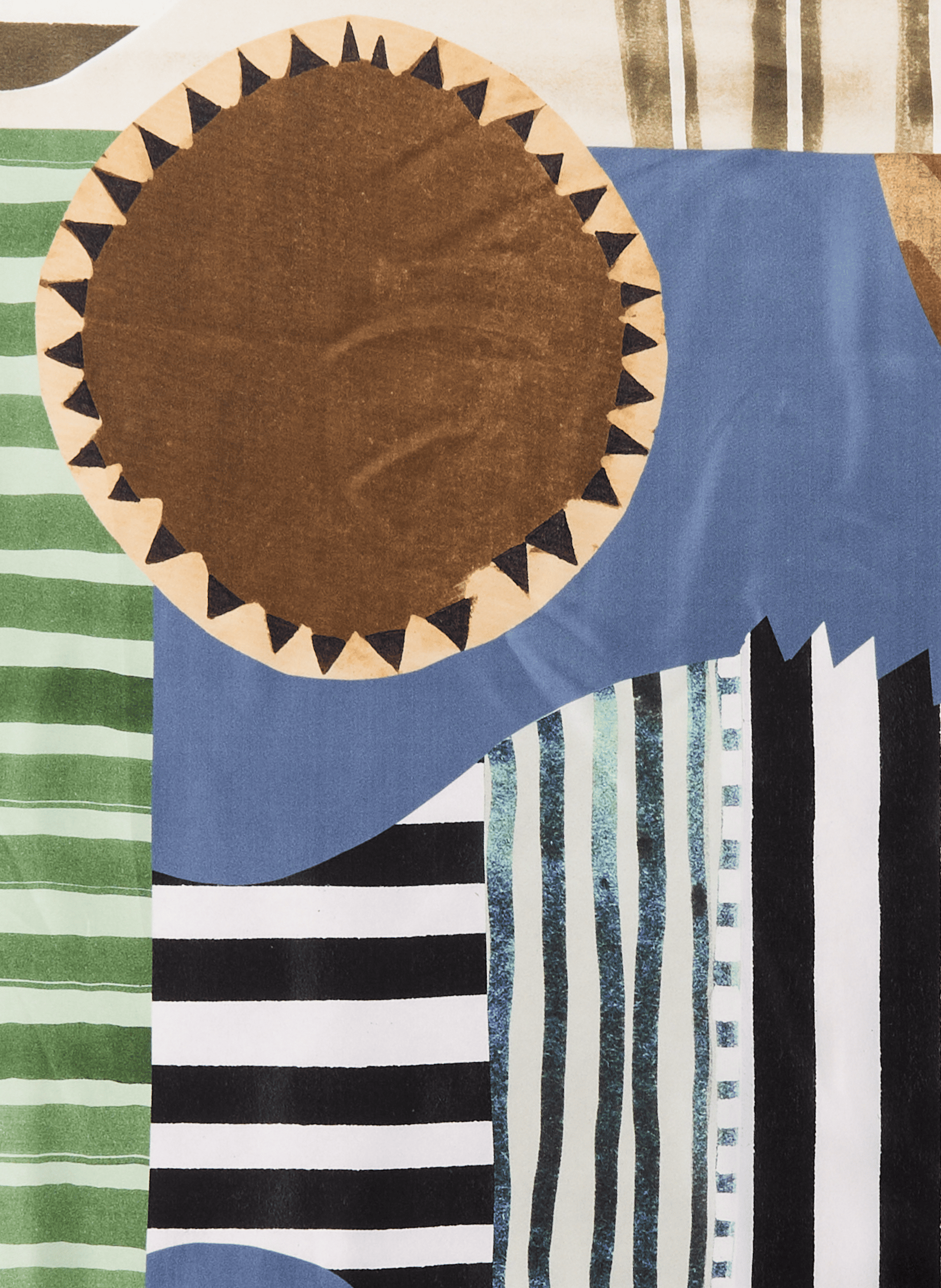 Vierkant, zijden sjaaltje AU PRINTEMPS PARIS Veelkleurig