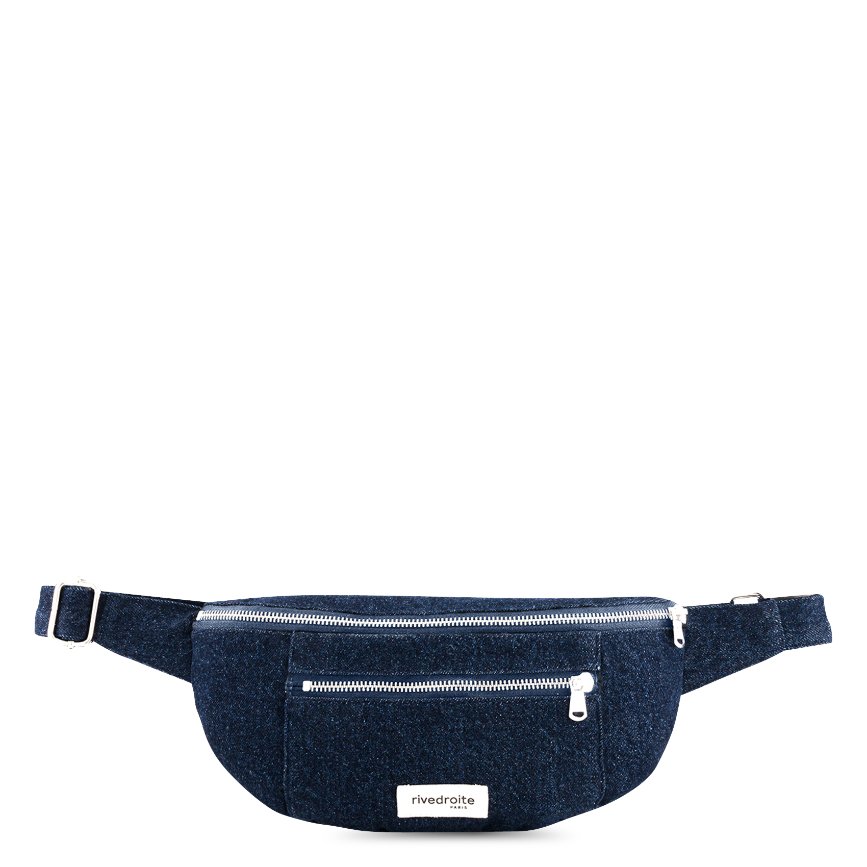 Upcycled cotton bum bag RIVEDROITE PARIS Blue