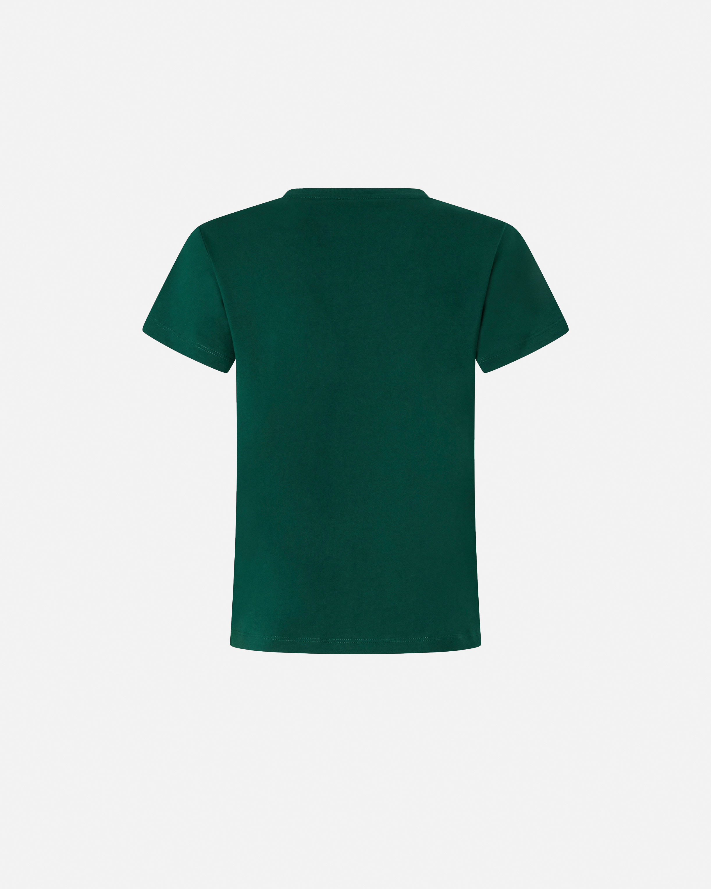 T-shirt with "Love Birds" jewel logo PINKO Green