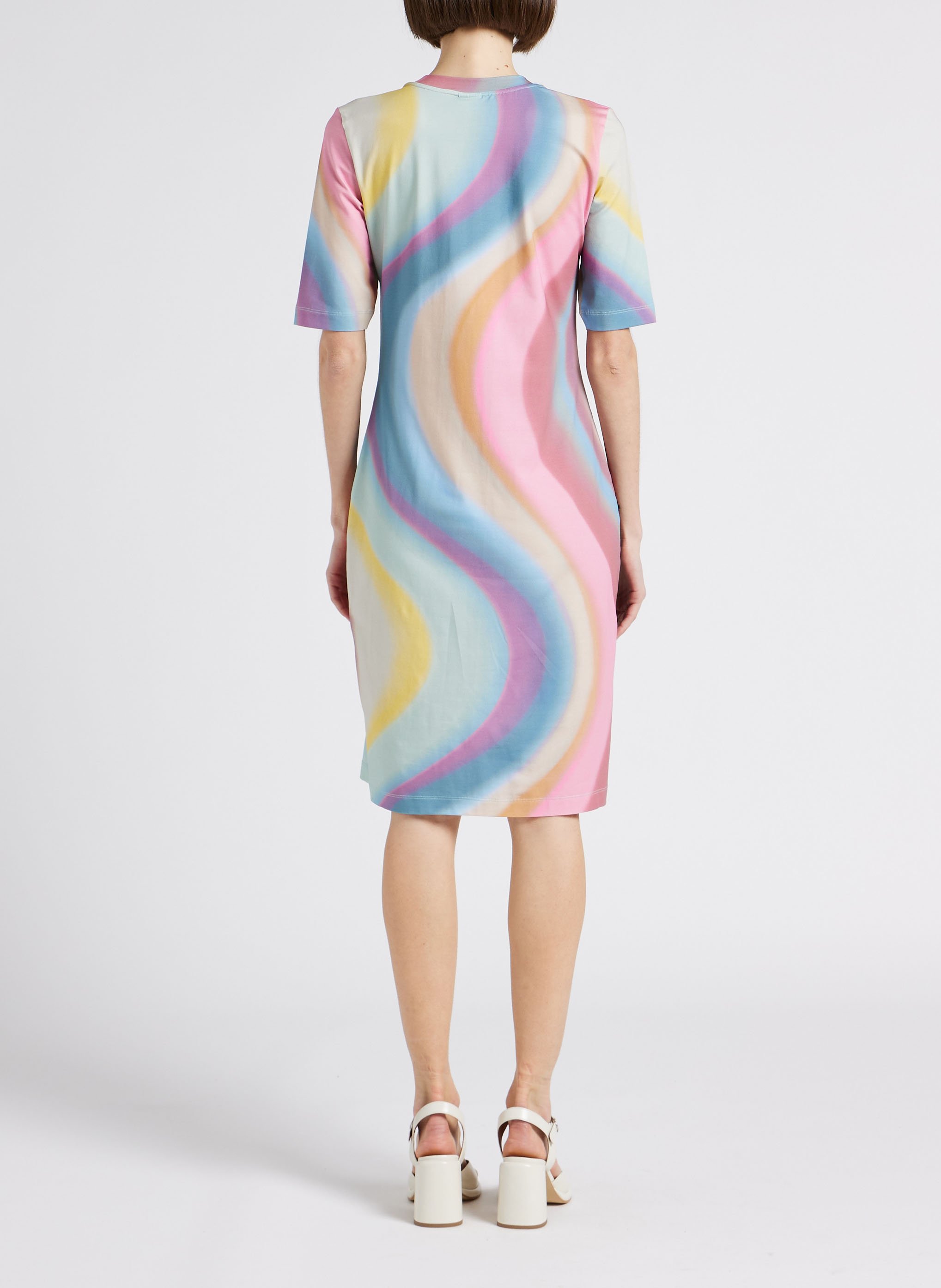 Robe tee-shirt col rond droite PAUL SMITH Multicolore