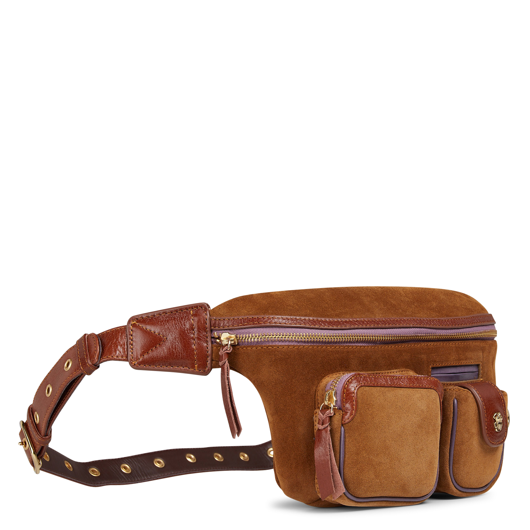 Gürteltasche aus Leder CLARIS VIROT Braun