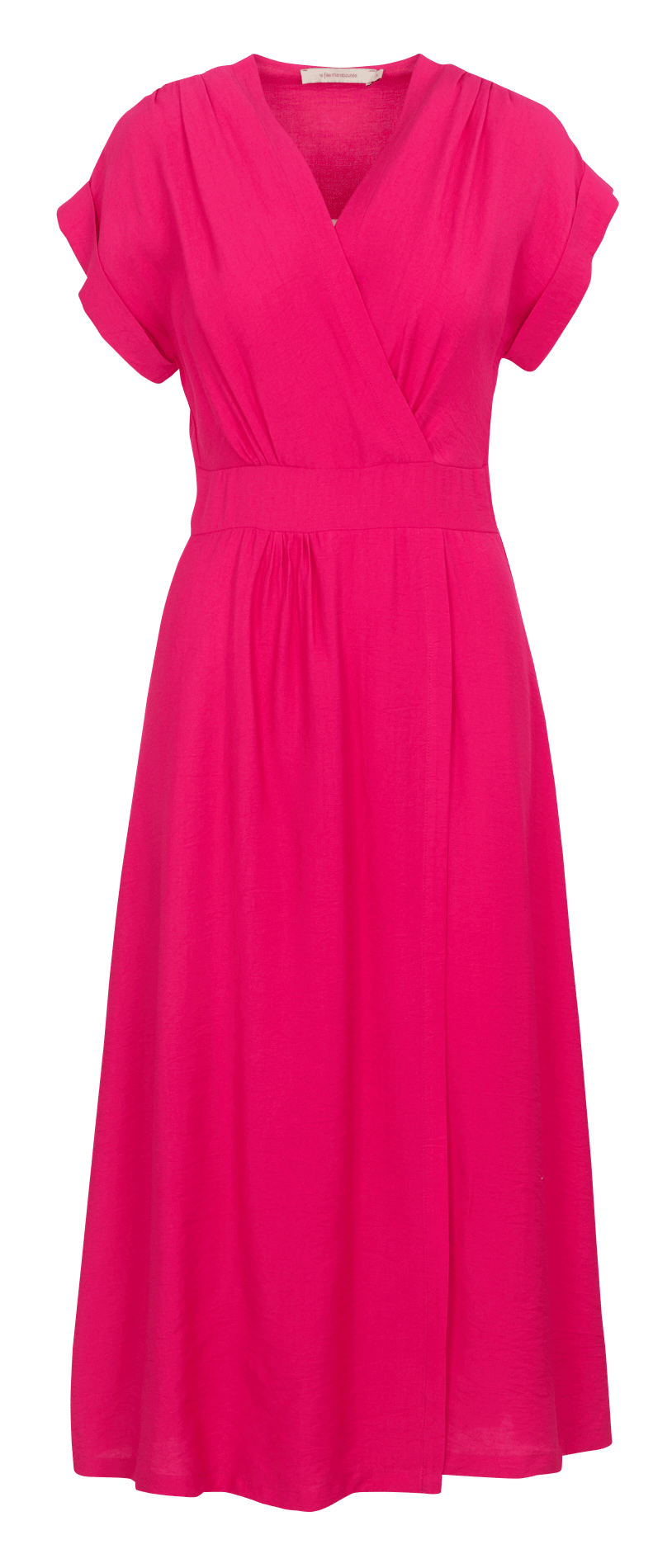 Long V-neck dress LA FEE MARABOUTEE Pink