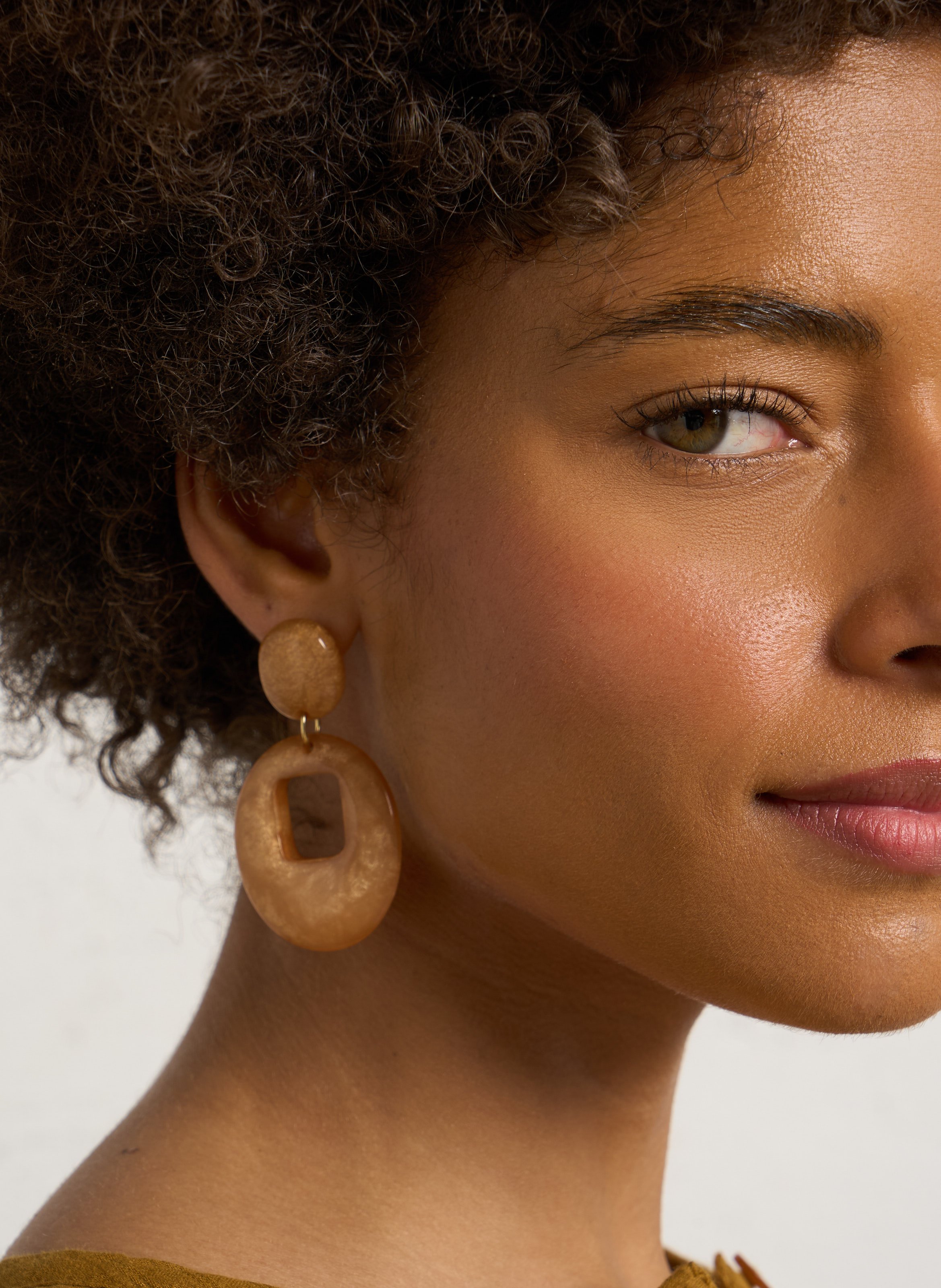 Ovale Ohrringe FEEKA Orange