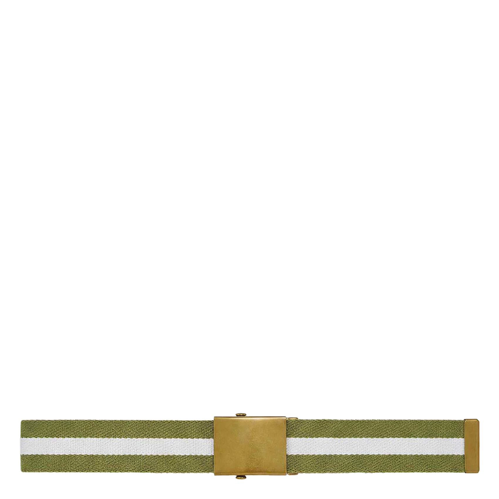 Ceinture grainée à rayures TARA JARMON Vert