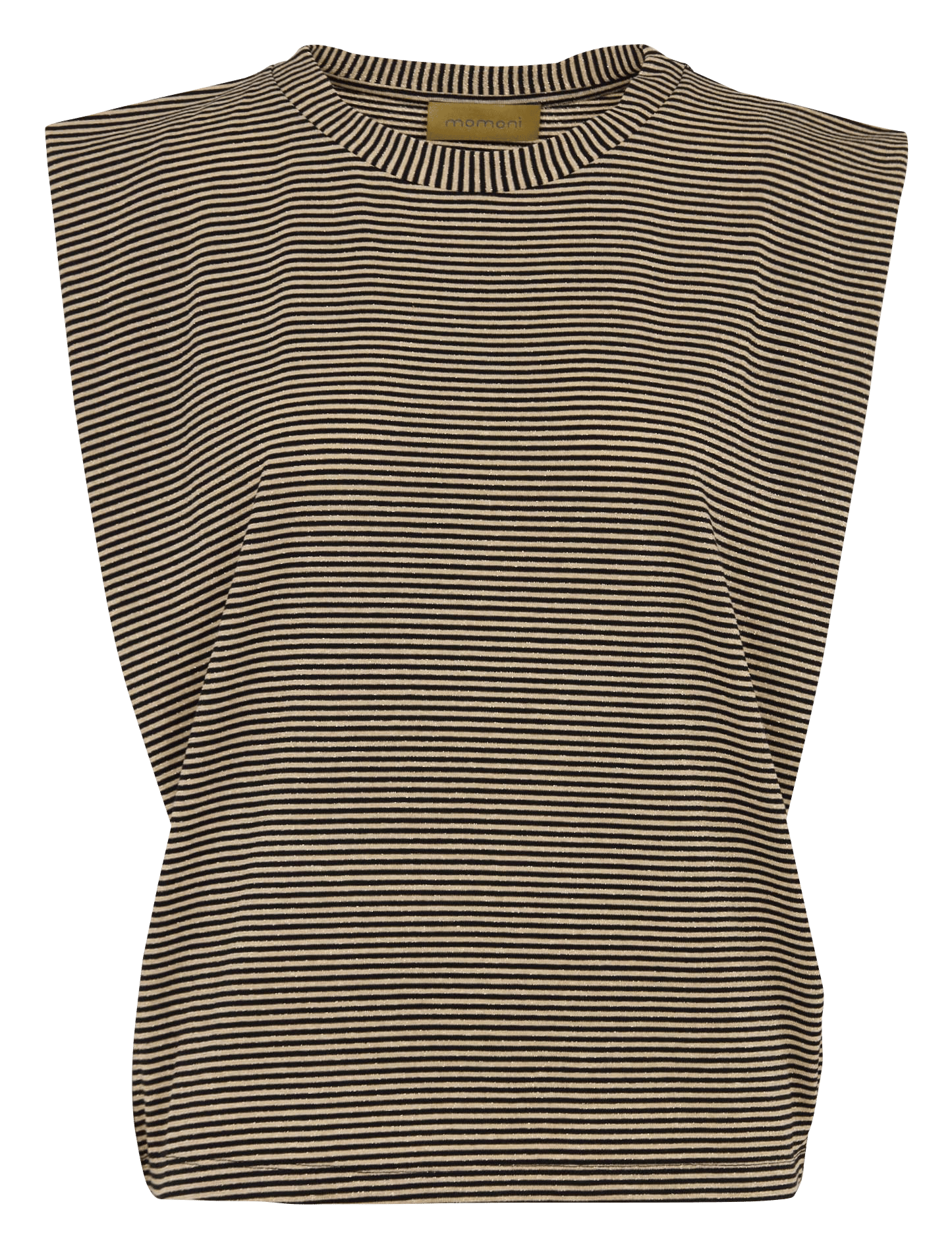 Oversized Striped Knit Top MOMONI Black