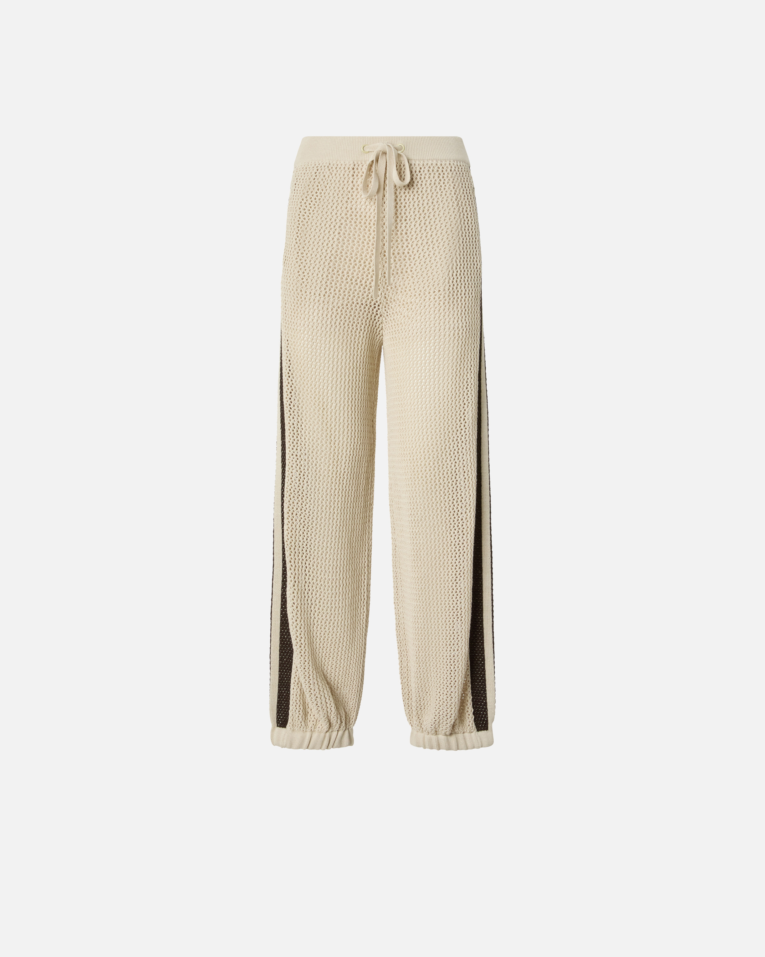 Pantalon ajouré avec bandes contrastantes PINKO Gris
