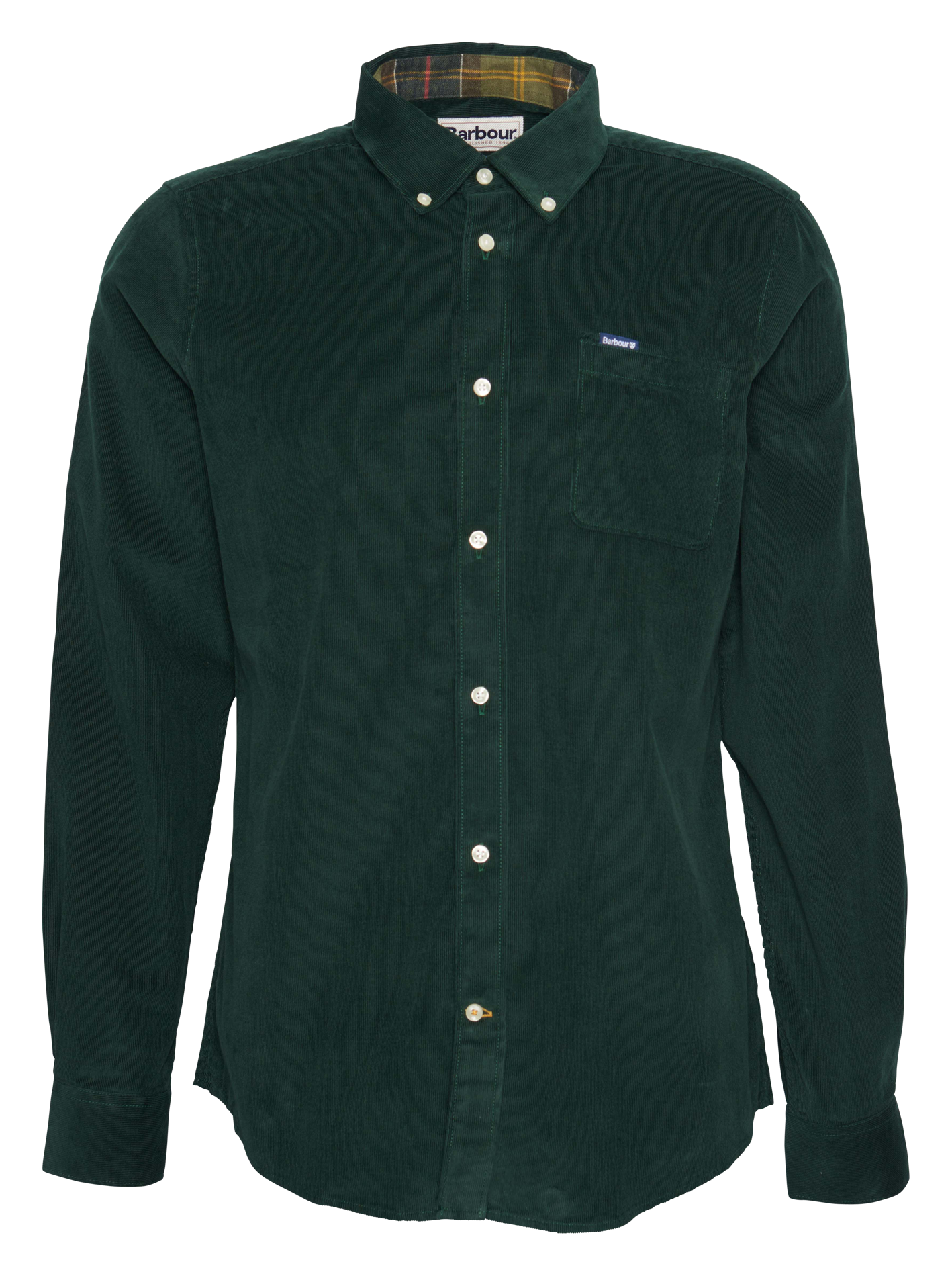 Baumwollhemd mit Button-down-Kragen BARBOUR Grun