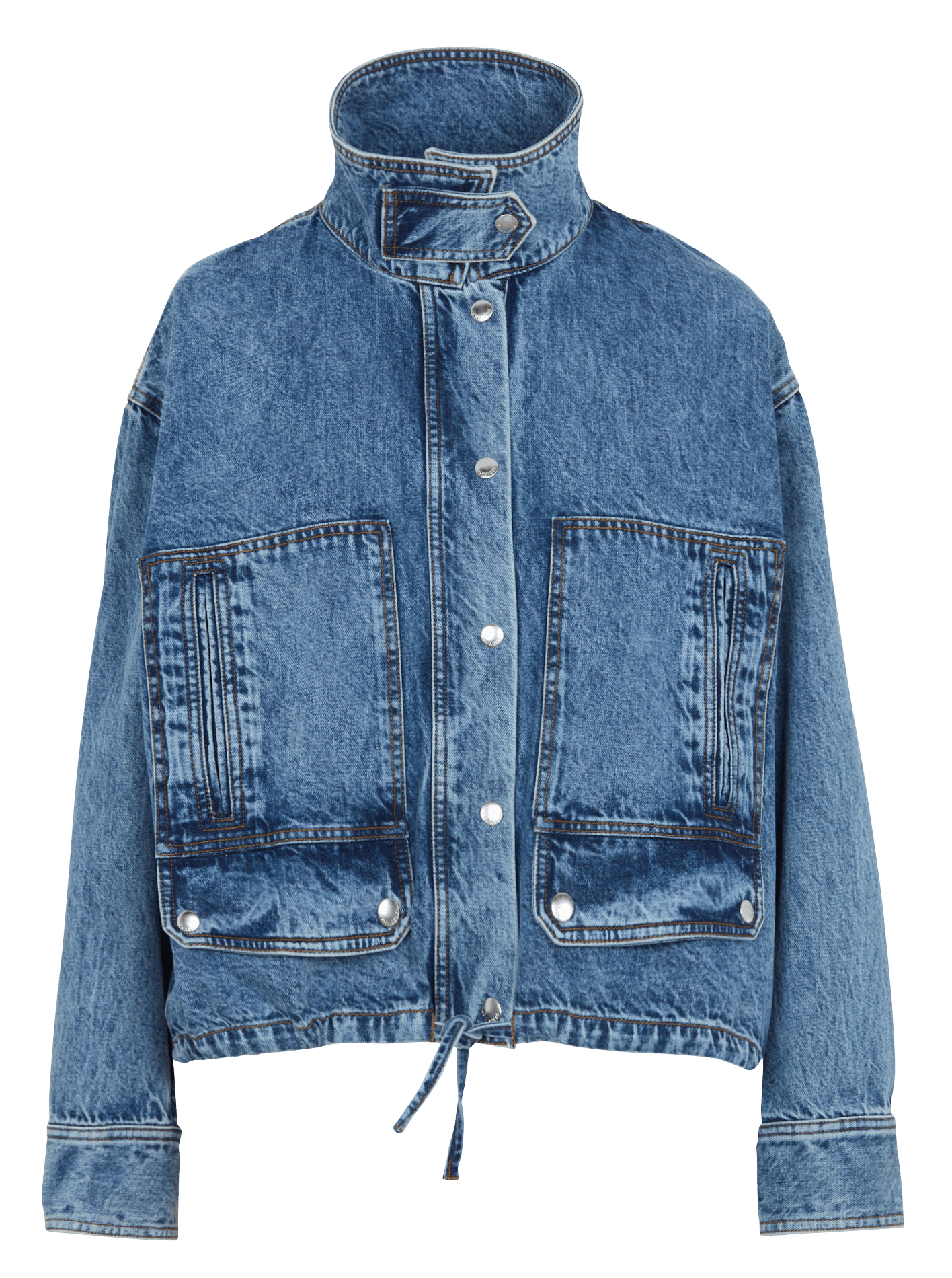 Baumwollblouson mit Stehkragen MARGAUX LONNBERG Blau
