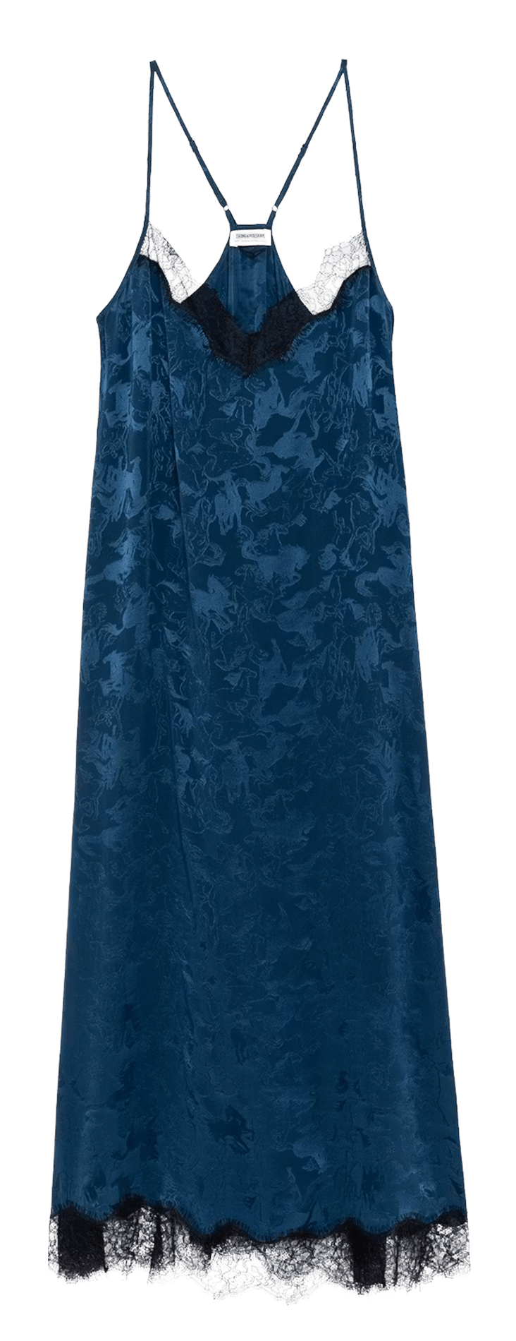Long printed silk dress ZADIG&VOLTAIRE Blue