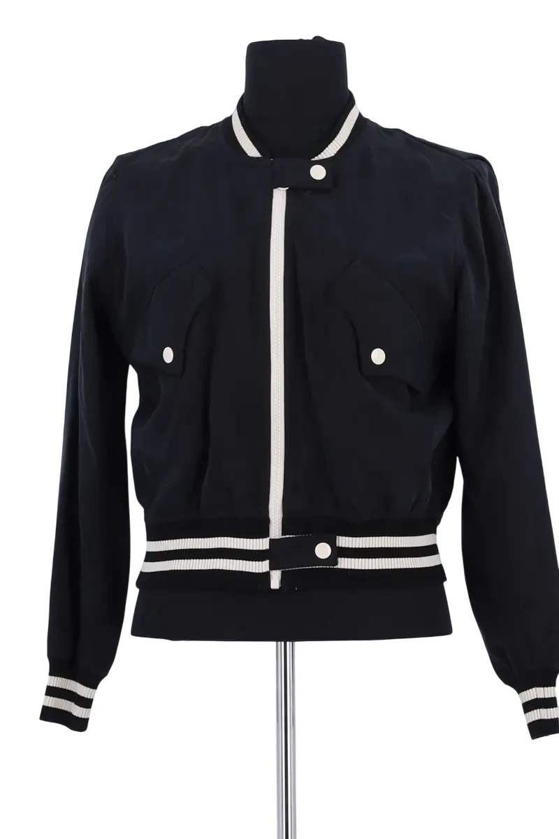 Regular-fit organic cotton jacket with sherpa collar ISABEL MARANT ÉTOILE - SECONDE MAIN Black