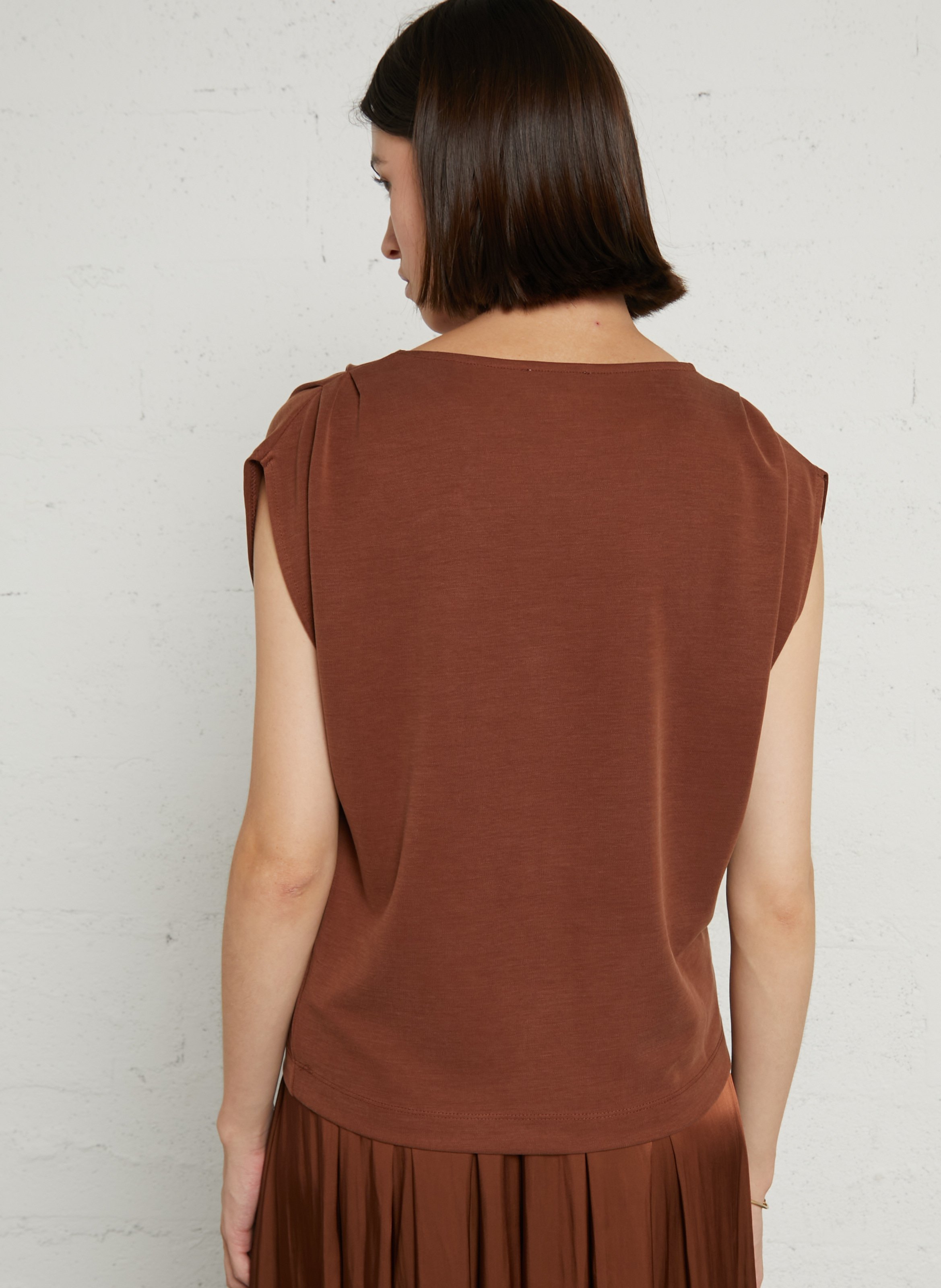 Round-neck T-shirt MAISON 123 Beige