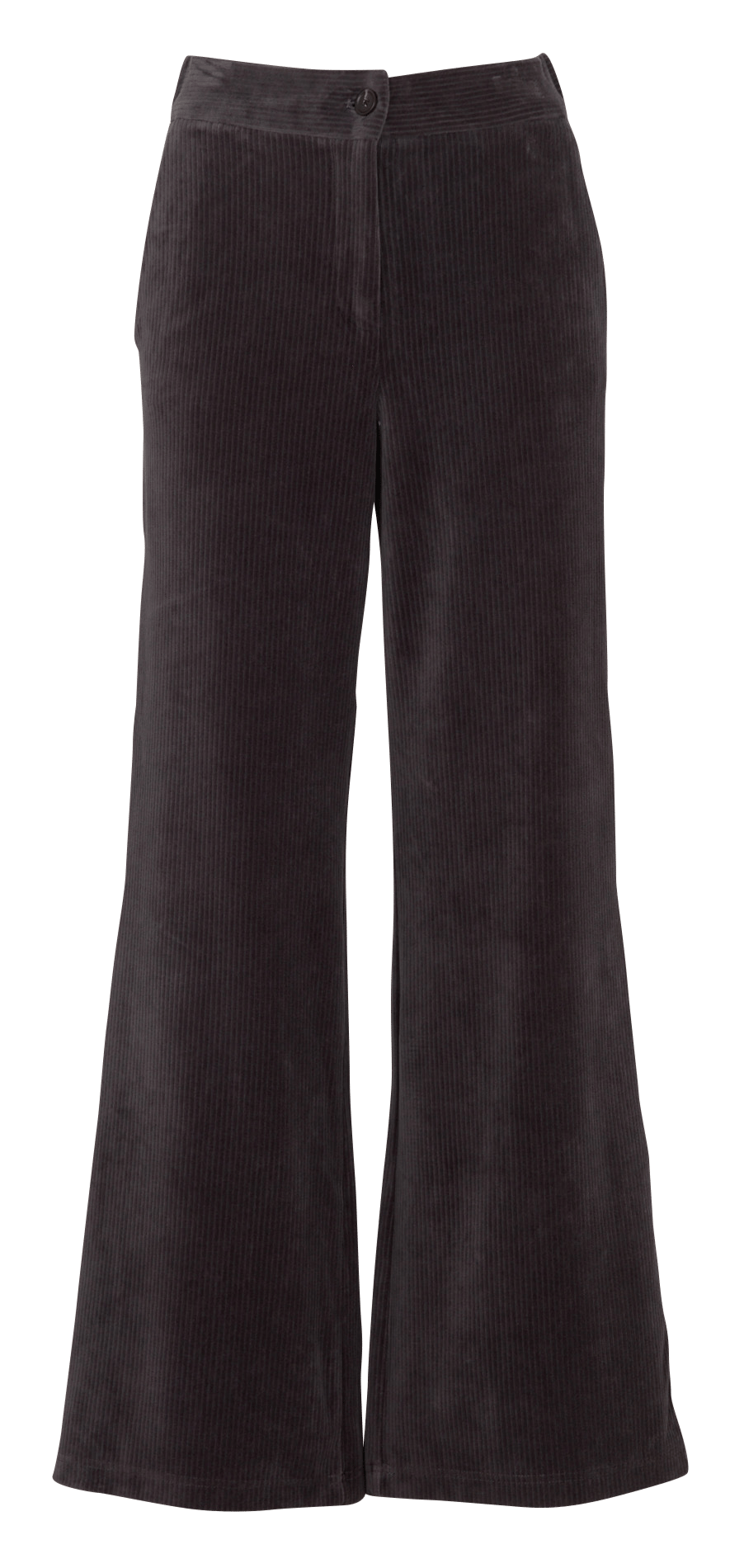 Cotton blend corduroy pants. NICE THINGS Grey