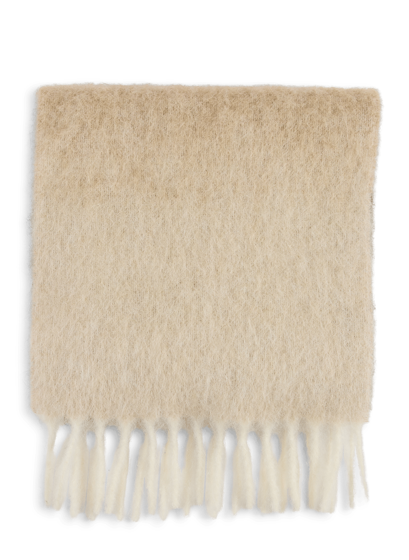 Tie-dye scarf with fringes in blended wool SAISON 1865