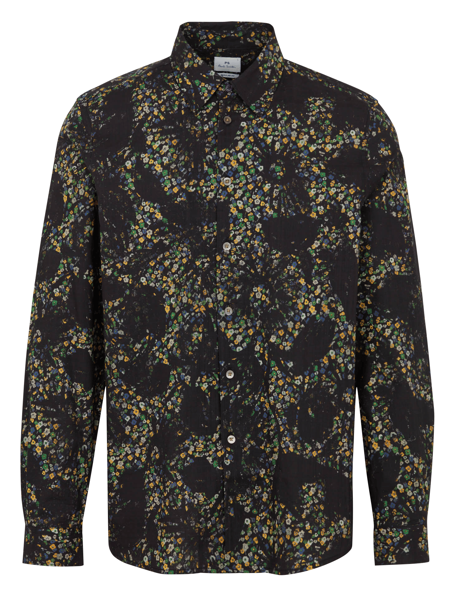 Bedrucktes Hemd mit klassischem Kragen aus Baumwolle PAUL SMITH Schwarz