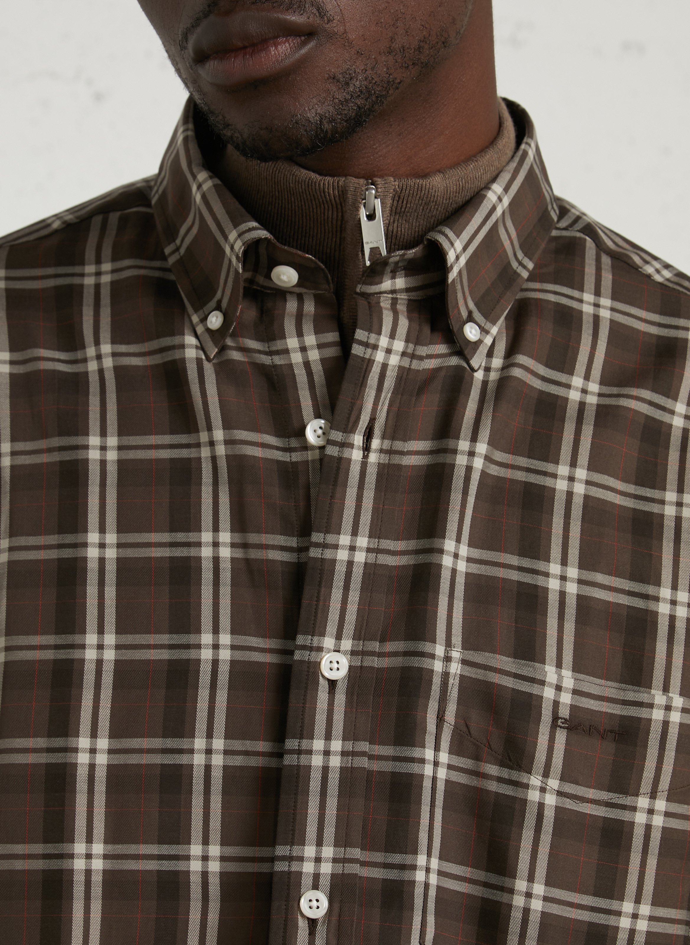  Chemise regular-fit col américain GANT Beige