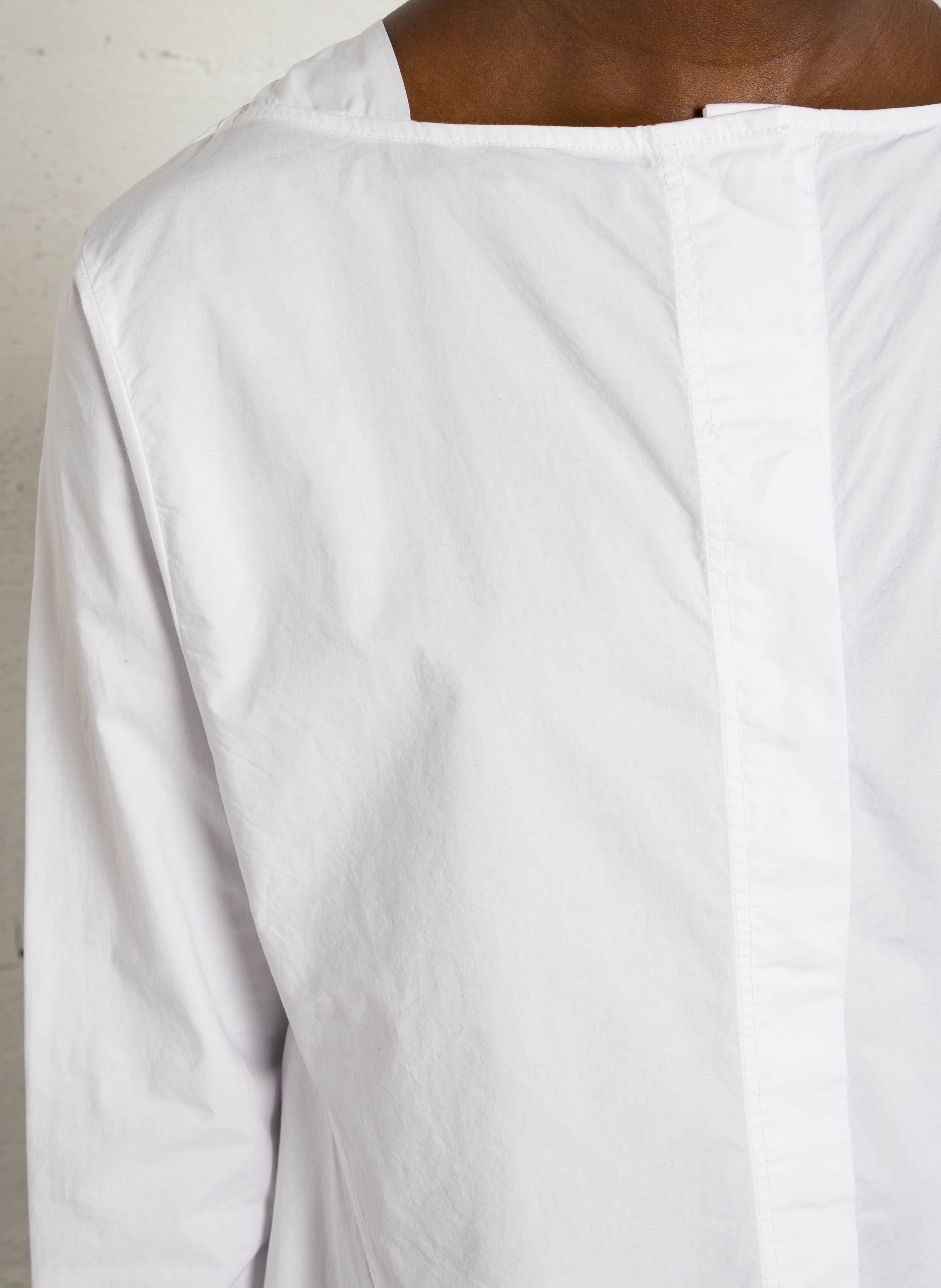 Flared organic cotton shirt RUE DE TOKYO White