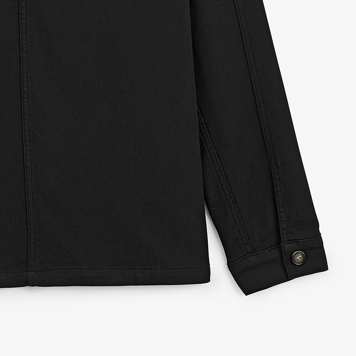 Worker jacket wendel chevron black cotton. SERGE BLANCO Black