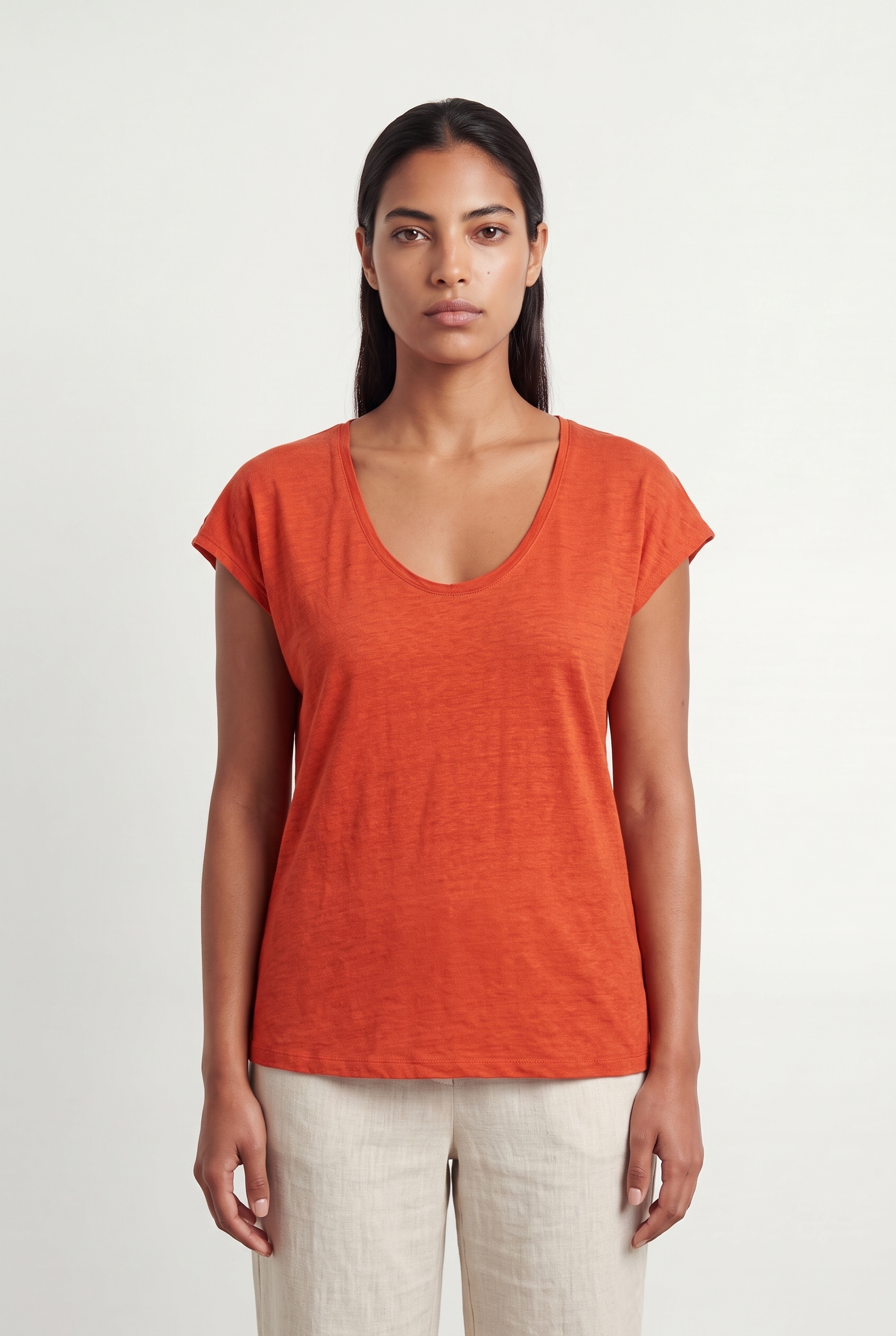 T-shirt COMPTOIR DES COTONNIERS - Seconde main Orange