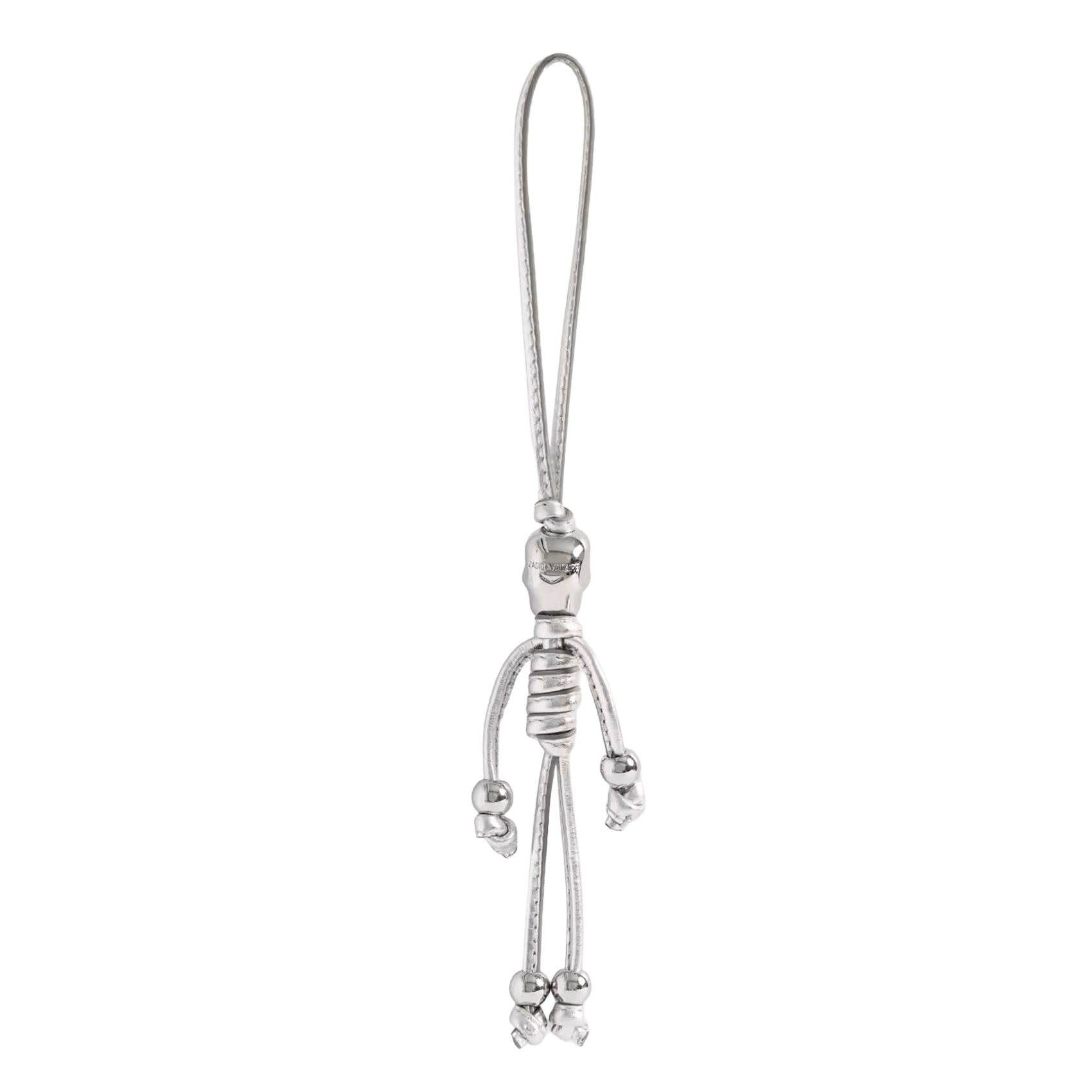 Leren sleutelhanger ZADIG&VOLTAIRE Zilver