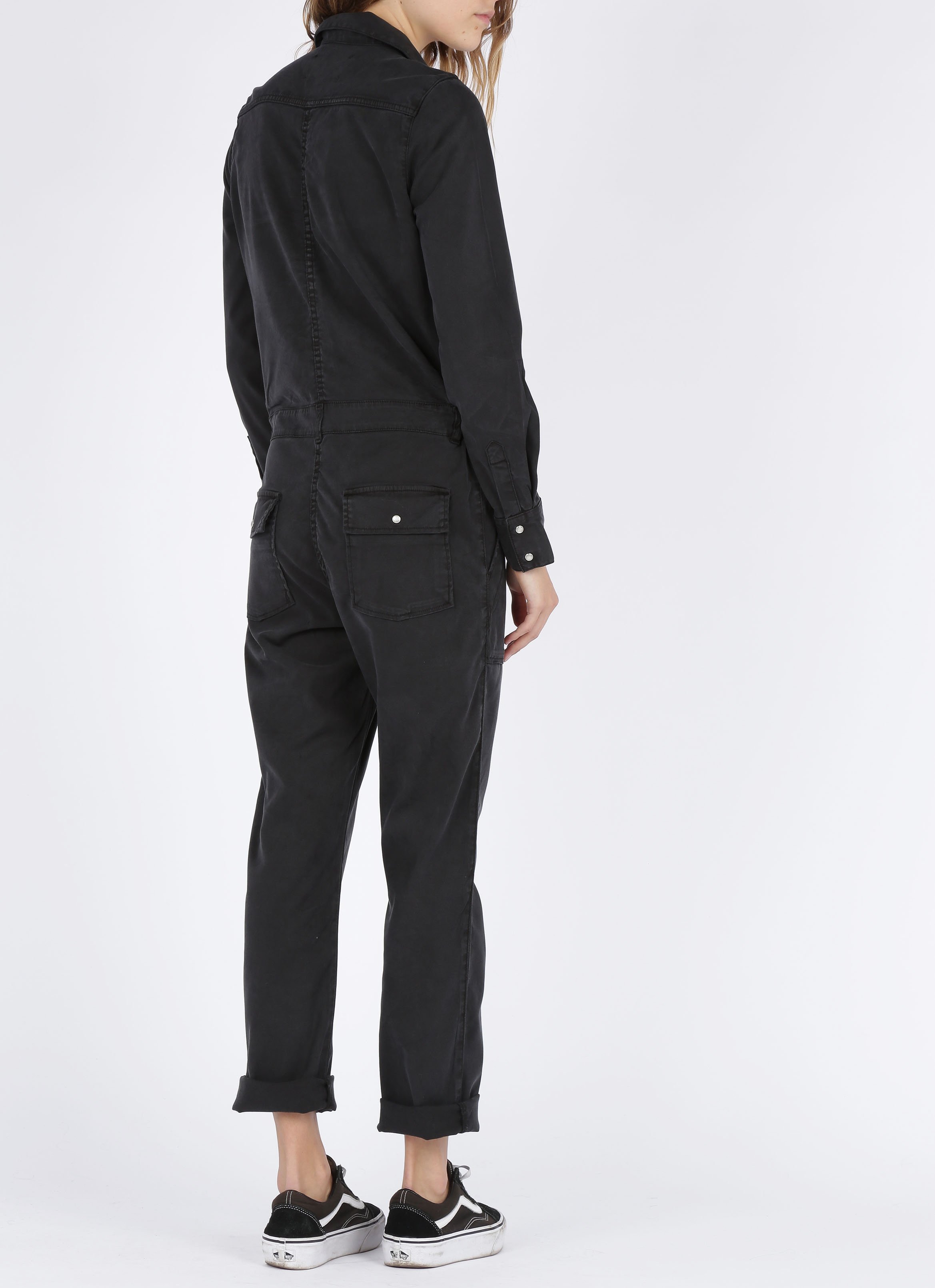 Jumpsuit van tencel ACQUAVERDE Zwart