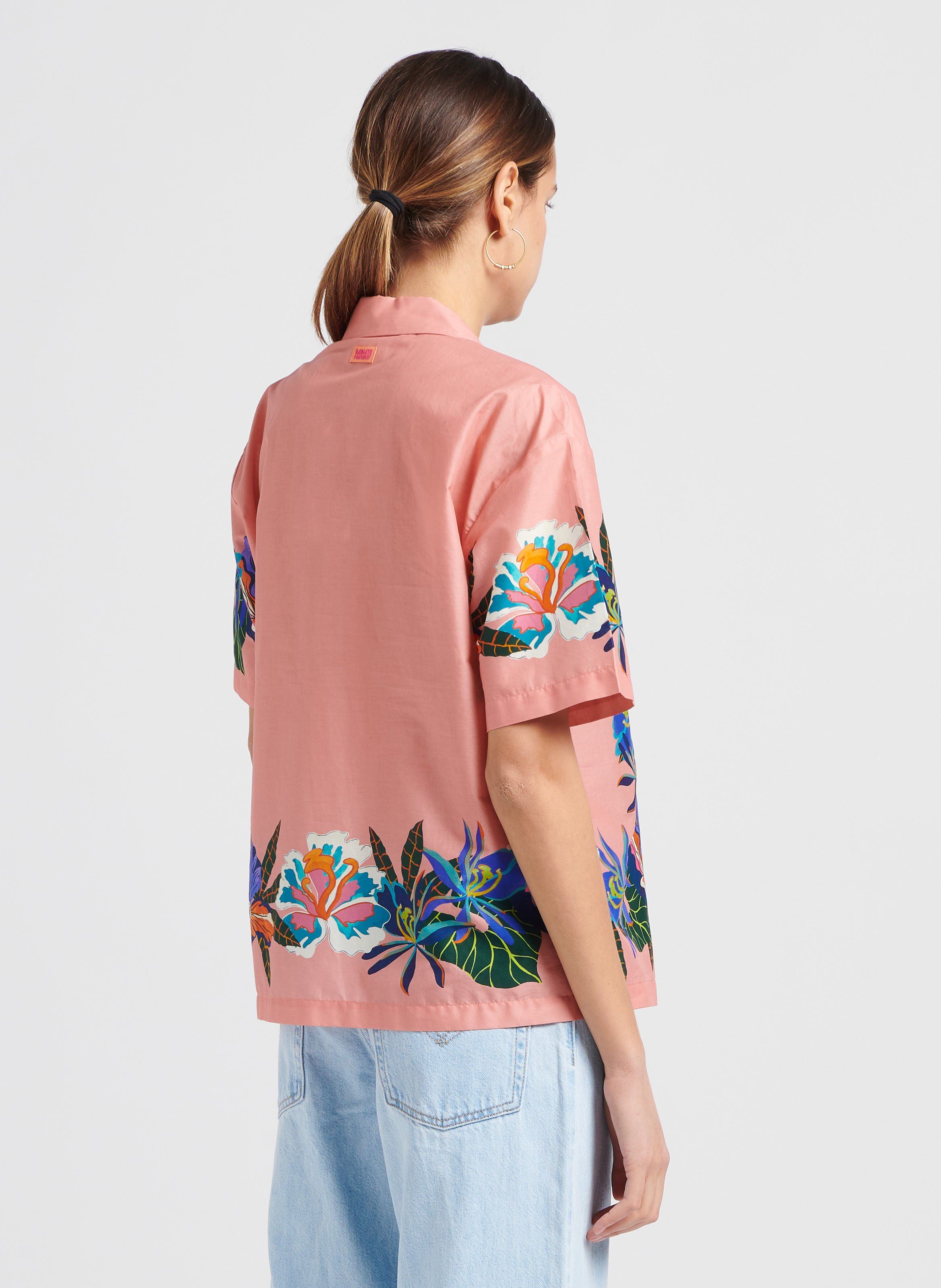 Chemise col V imprimé en coton bio SCOTCH AND SODA Multicolore