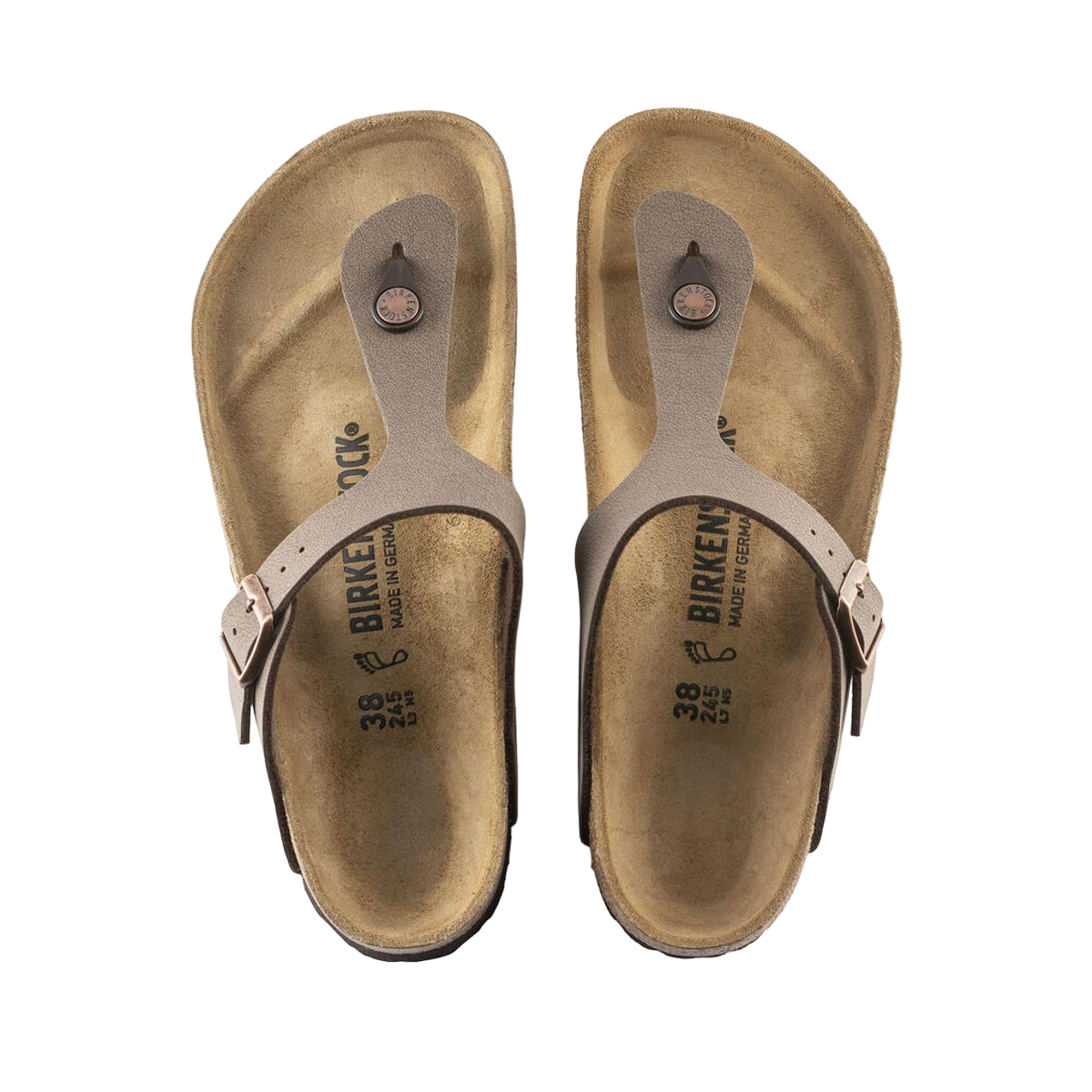 Faux leather sandals Brown