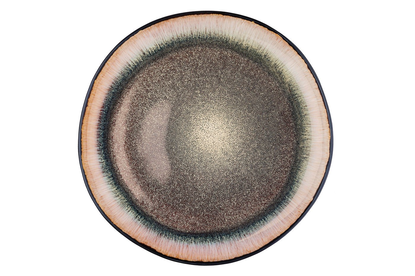Iris serving platter ø32cm - 2 pieces - wild brown BJORN Brown