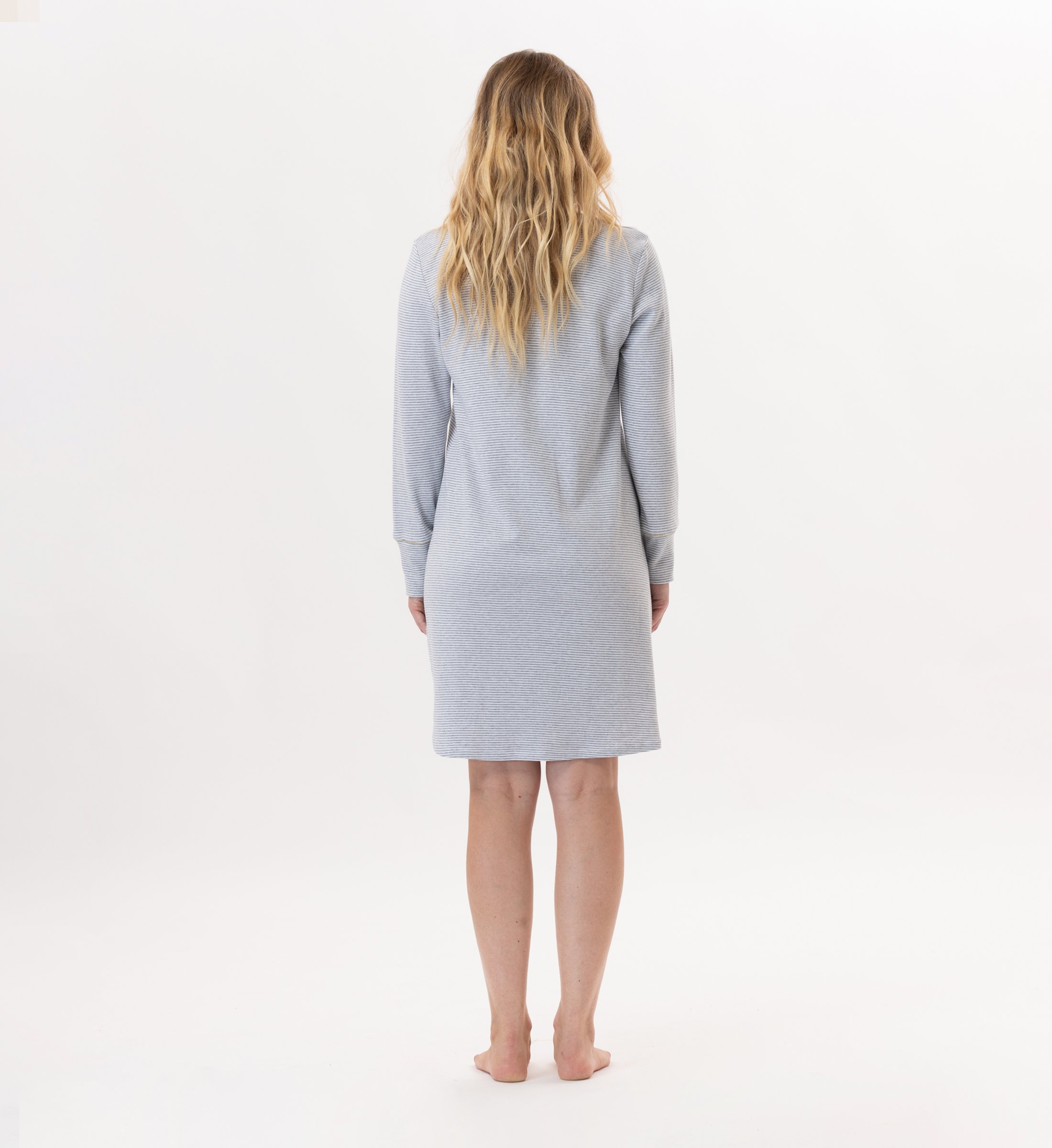 Cotton night shirt LE CHAT Grey