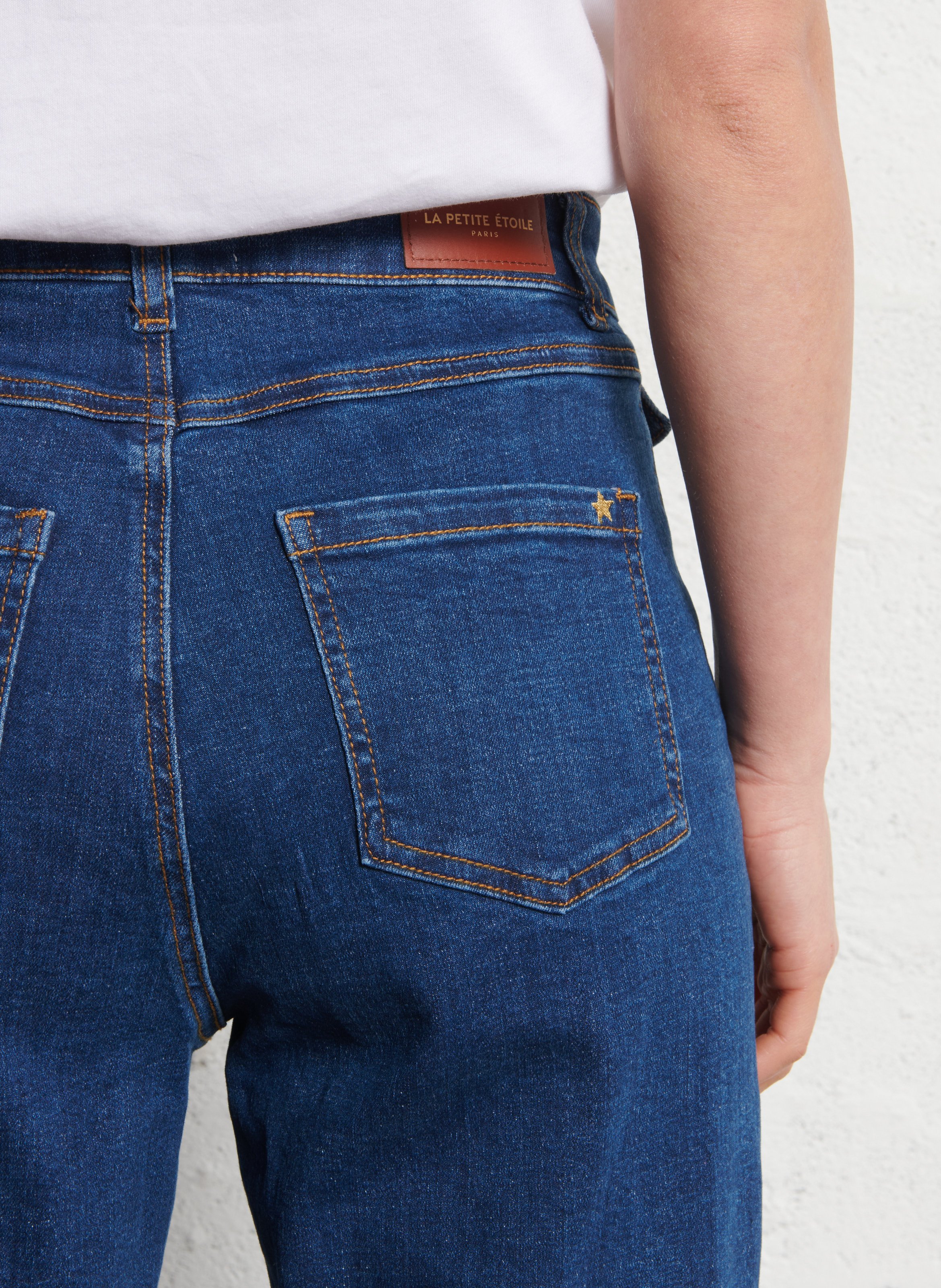 Jean flare en coton mélangé LA PETITE ETOILE Jean brut