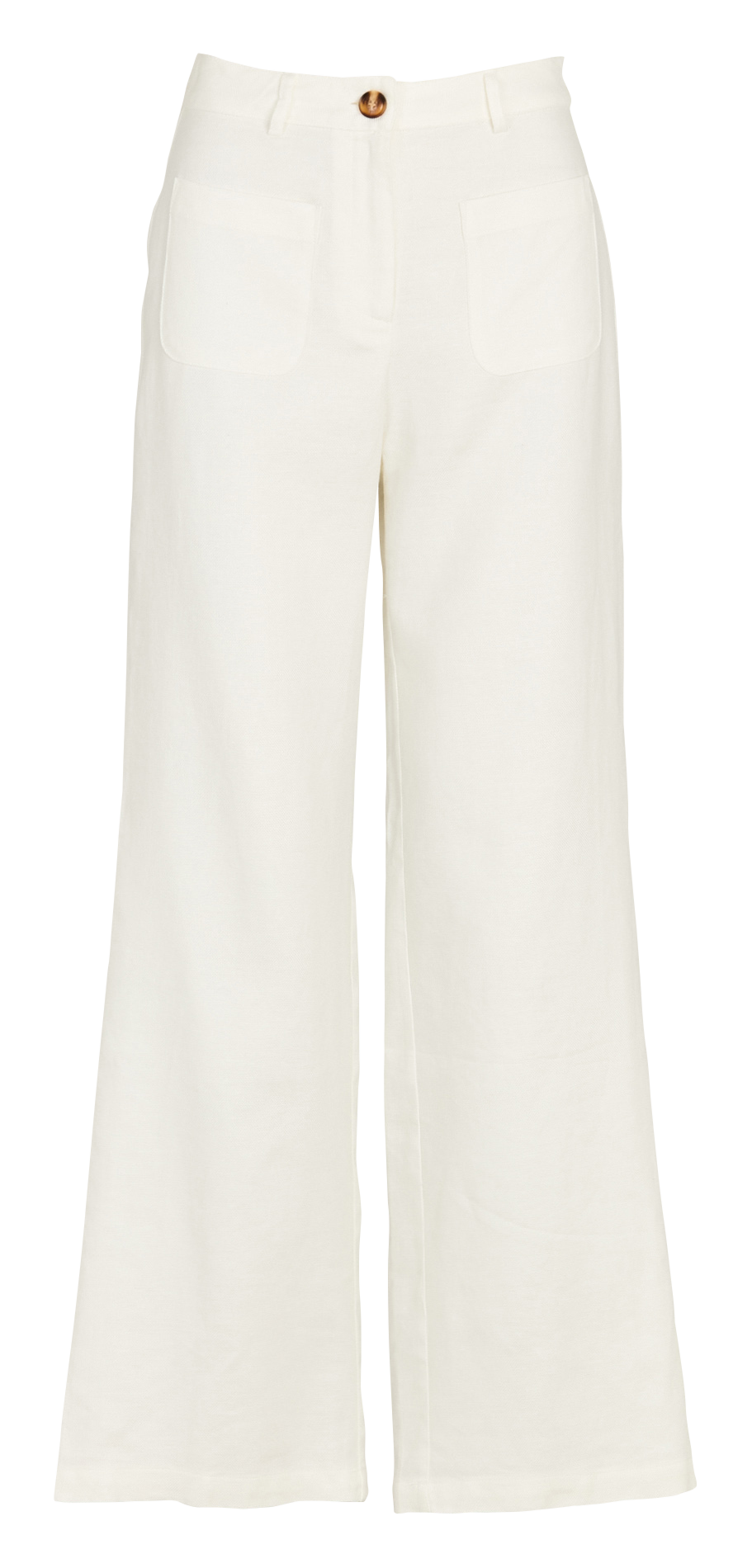 High-rise flared cotton-blend jeans LA PETITE ETOILE Beige