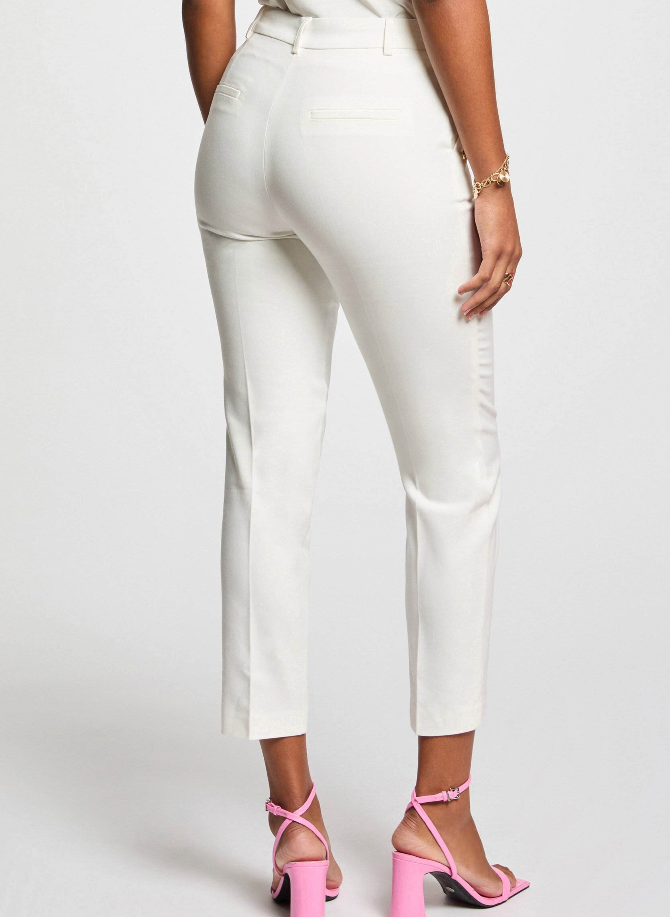 Pantacourt en coton mélangé MORGAN Blanc