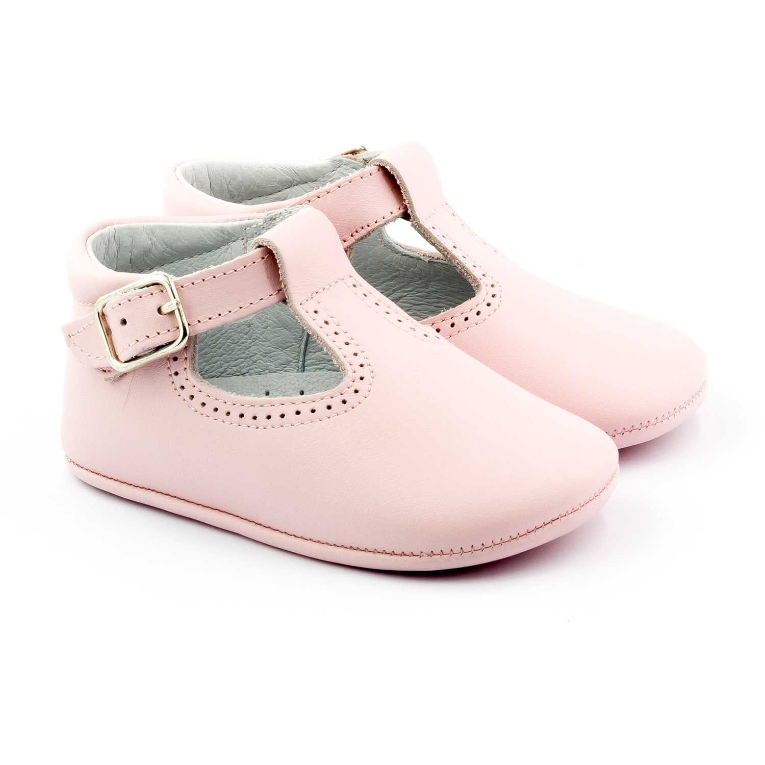 Baby leather slipper Boni & Sidonie Pink