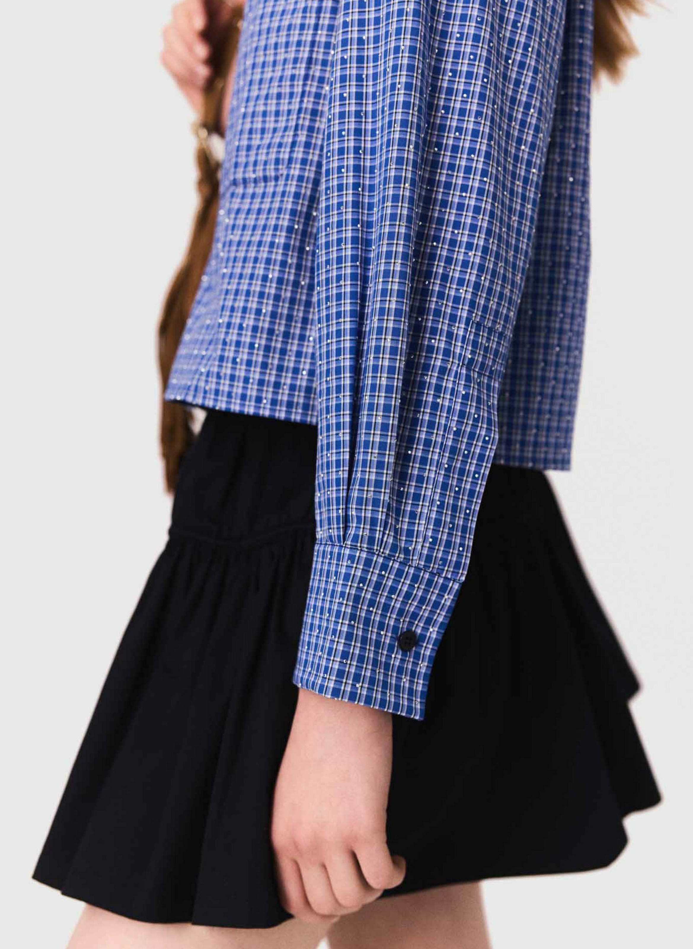 Chemise col classique en coton MAJE Bleu